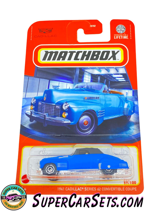 1941 Cadillac Series 62 Convertible Coupe (blue colour) (59/100) - Matchbox