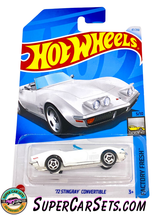 72 Stingray Convertible (white colour) - Hot Wheels Factory Fresh 2024 (5/10) (47/250)