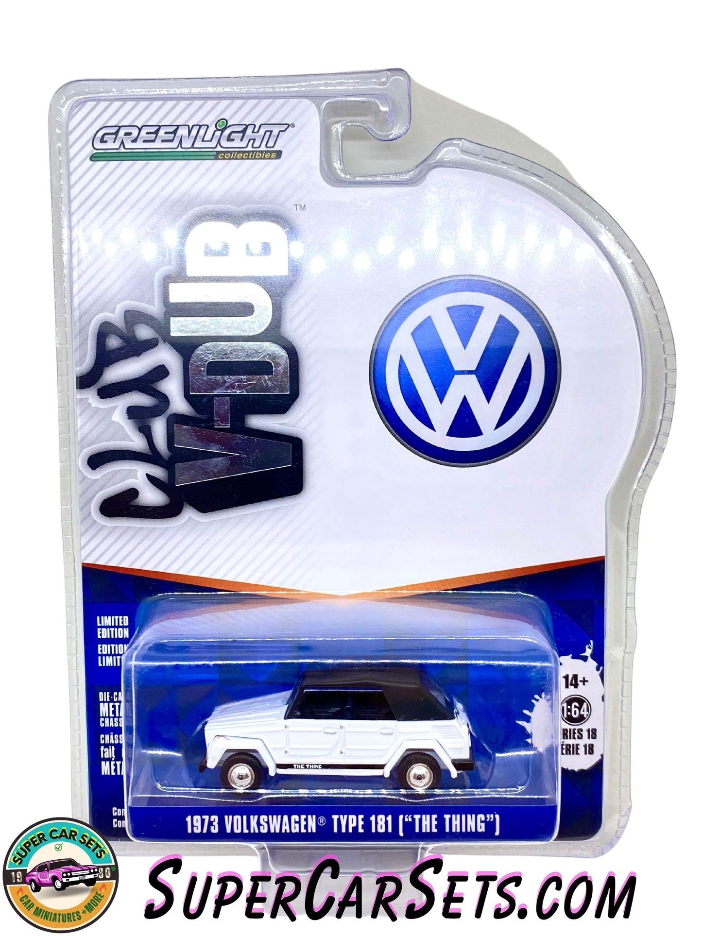 1973 Volkswagen Type 181 (“The Thing”) (white colour) - Club V-Dub - Serie 18 - made by Greenlight Collectables