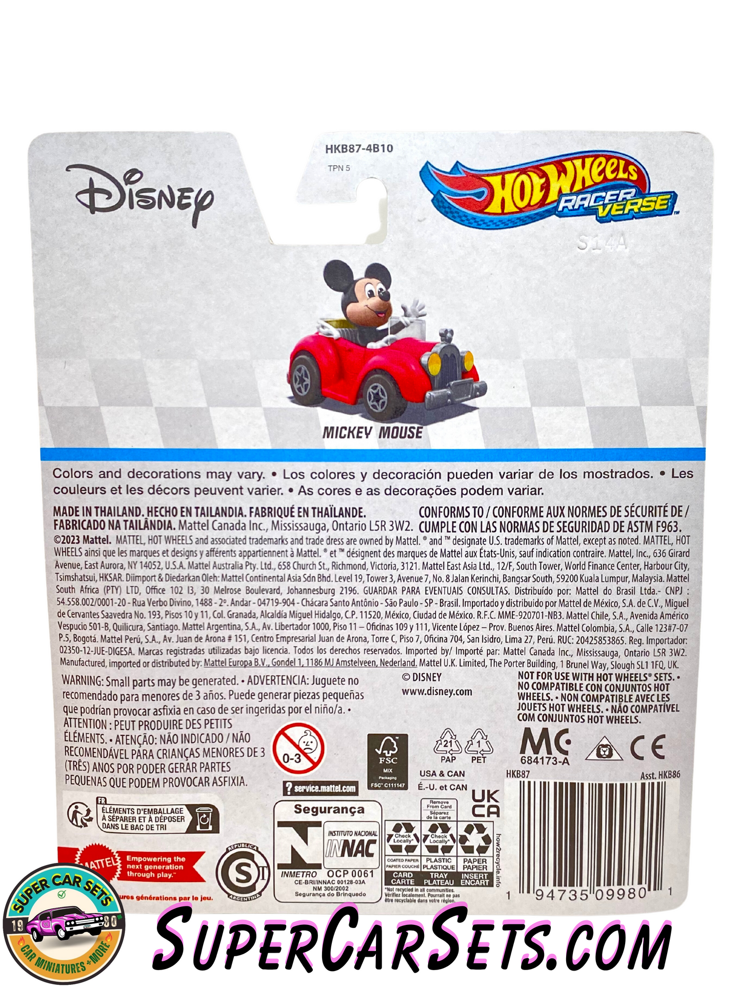 Hot Wheels Racer Verse Mickey Mouse