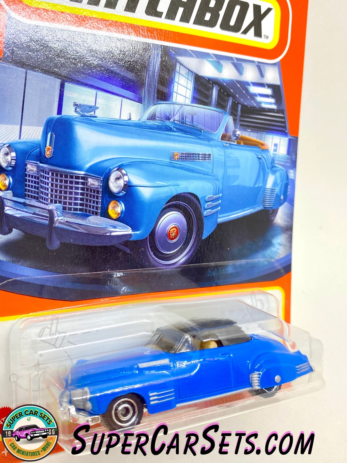 1941 Cadillac Series 62 Convertible Coupe (blue colour) (59/100) - Matchbox