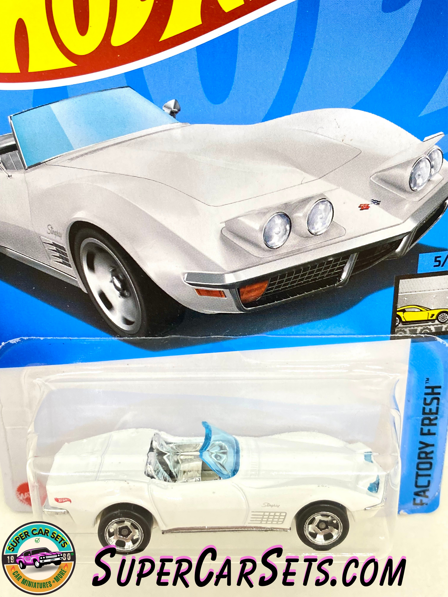 72 Stingray Convertible (white colour) - Hot Wheels Factory Fresh 2024 (5/10) (47/250)