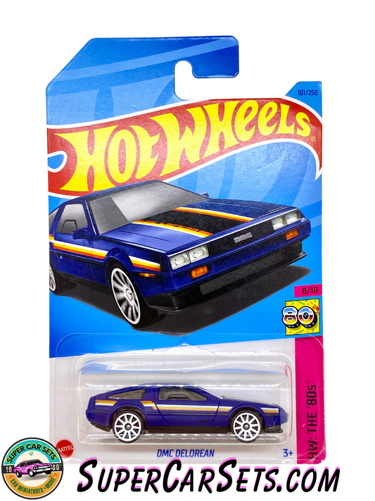 DMC Delorean (dark blue colour) - Hot Wheels HW: The ‘80s - 2023 (8/10) (101/250)