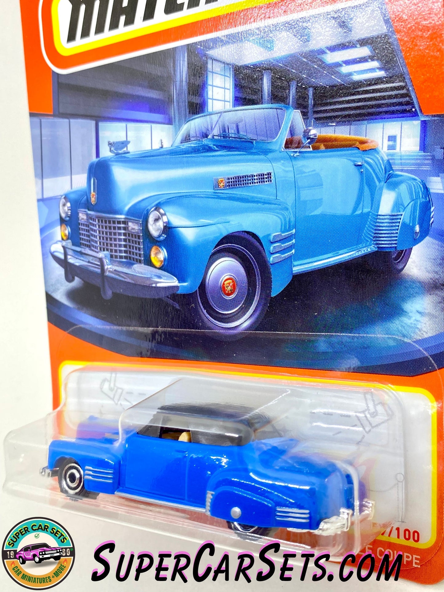 1941 Cadillac Series 62 Convertible Coupe (blue colour) (59/100) - Matchbox