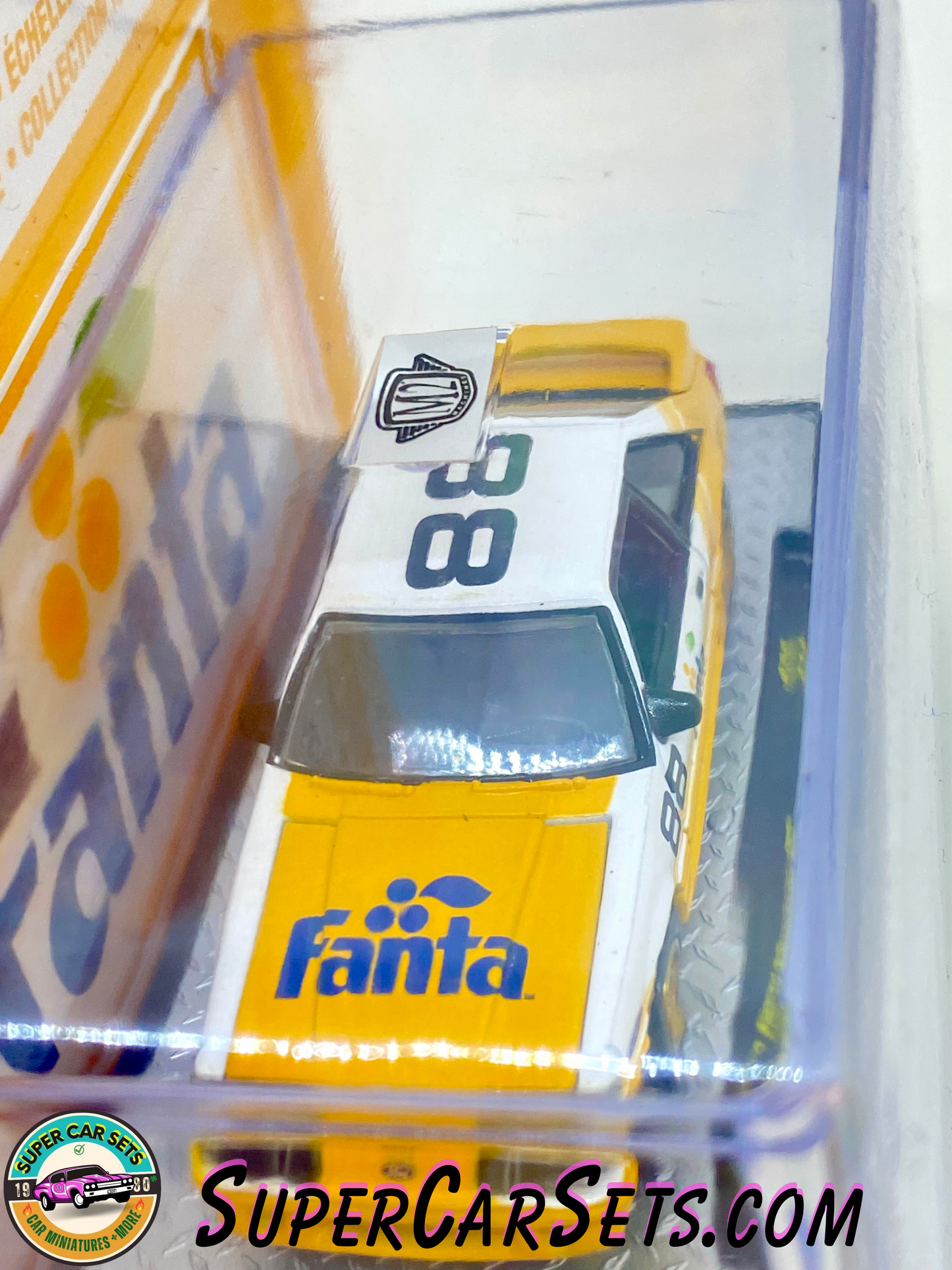 Fanta Pineapple 1988 Ford Mustang made by M2 Machines