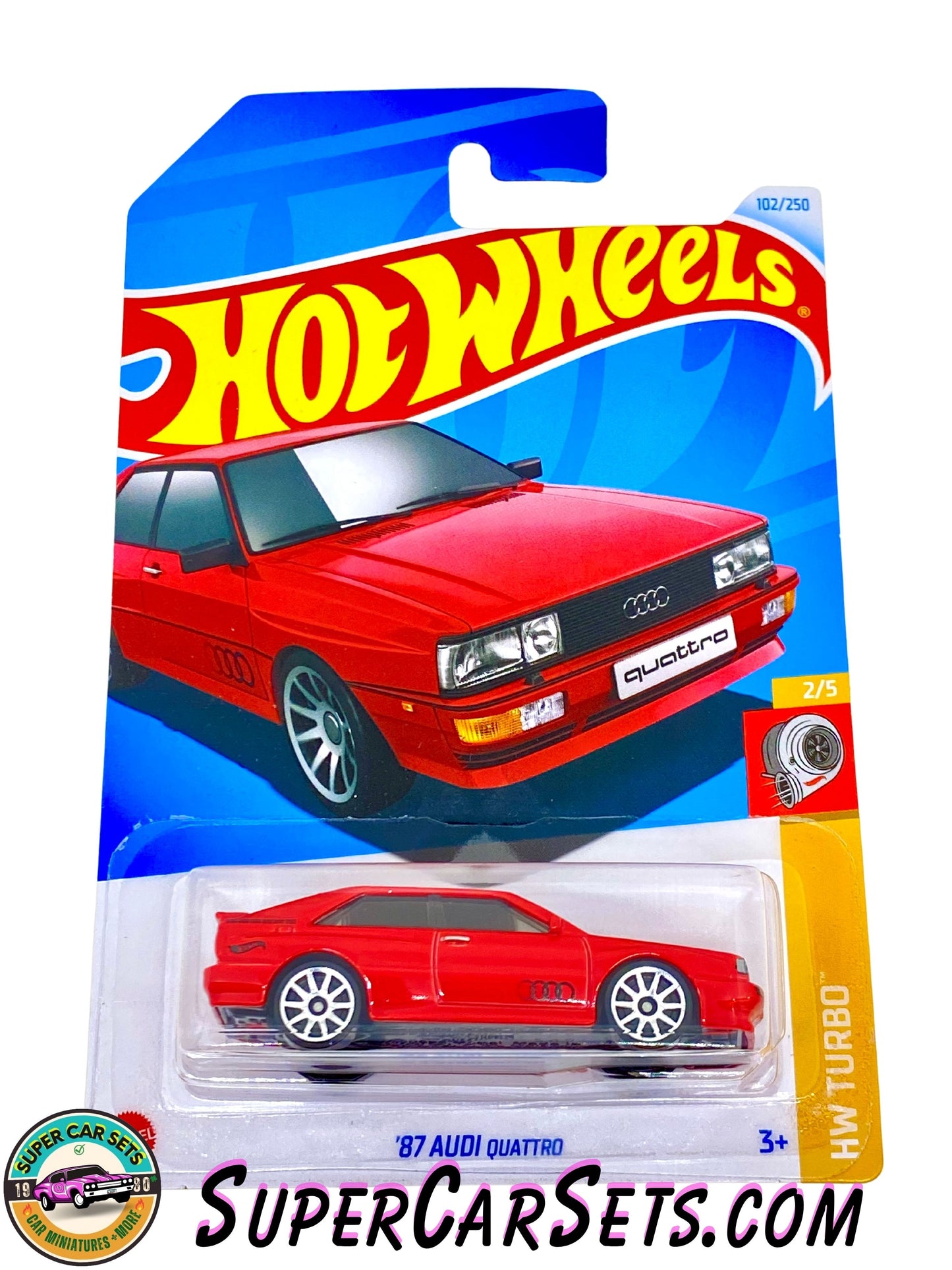 87 Audi Quattro (red colour) - Hot Wheels HW Turbo - 2024 (2/5) (102/250)