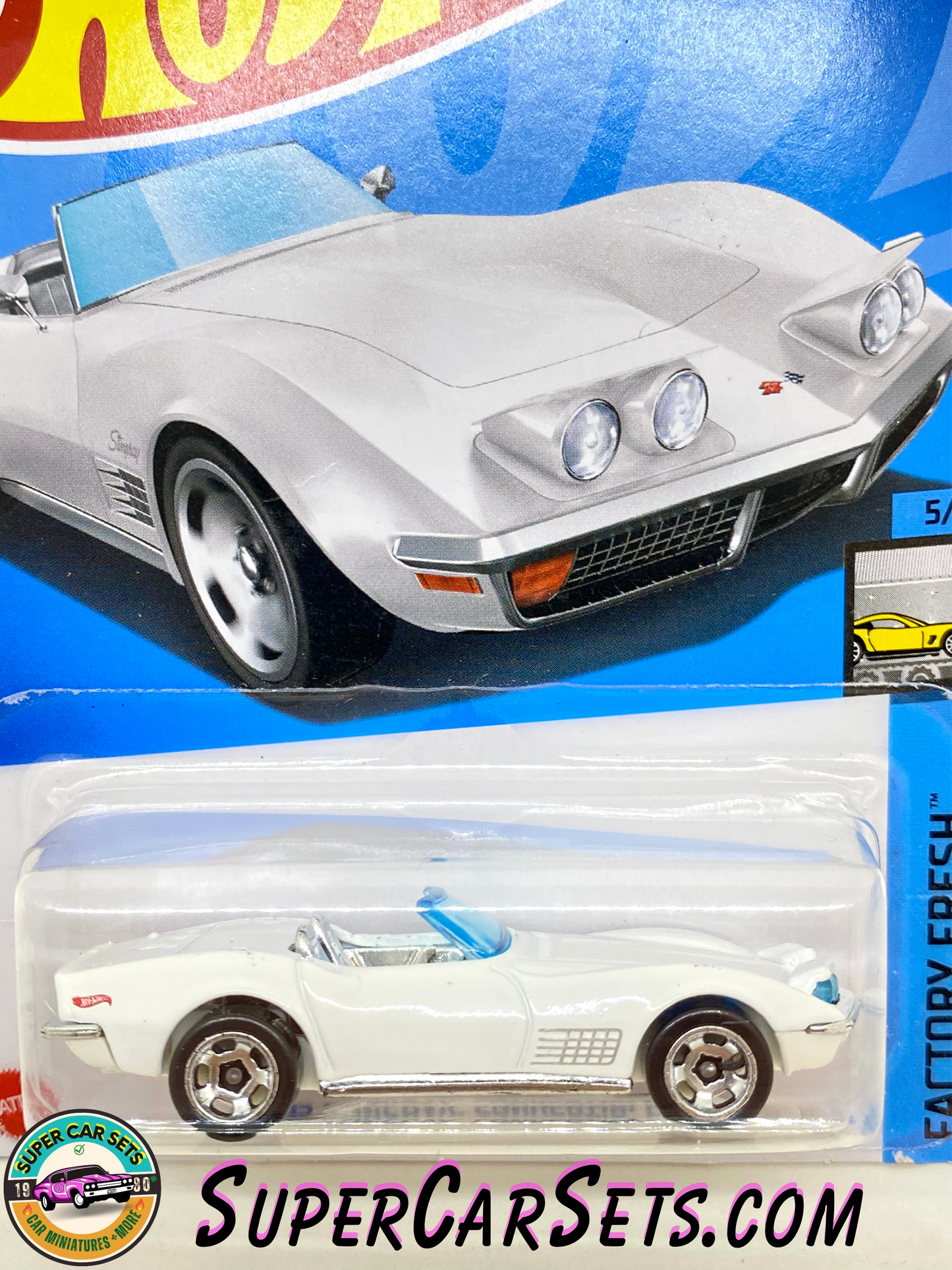 72 Stingray Convertible (white colour) - Hot Wheels Factory Fresh 2024 (5/10) (47/250)