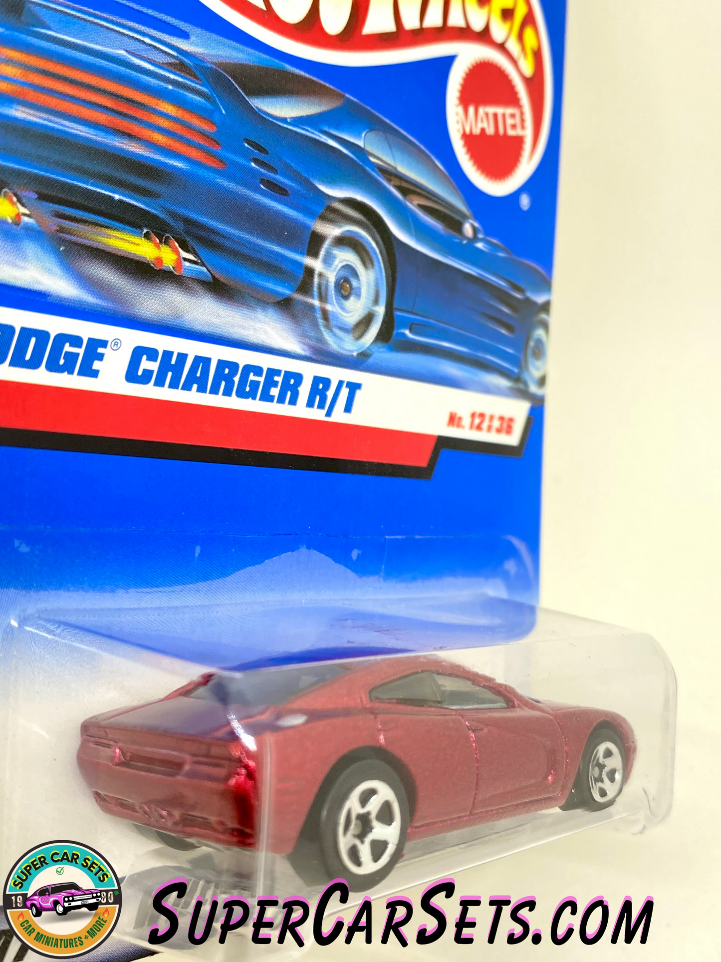 Hot Wheels - (VINTAGE) - Dodge Charger R/T (metallic red colour) -  (#12/36) (Year launched 2000)