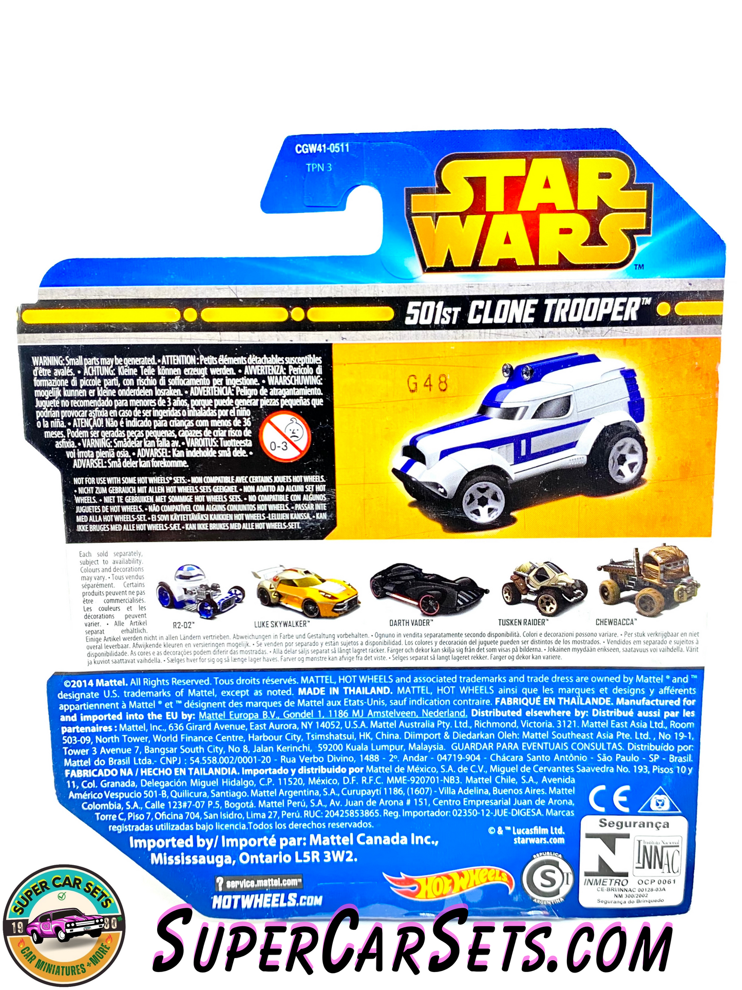 Star Wars (#7) 501st Clone Trooper - Hot Wheels