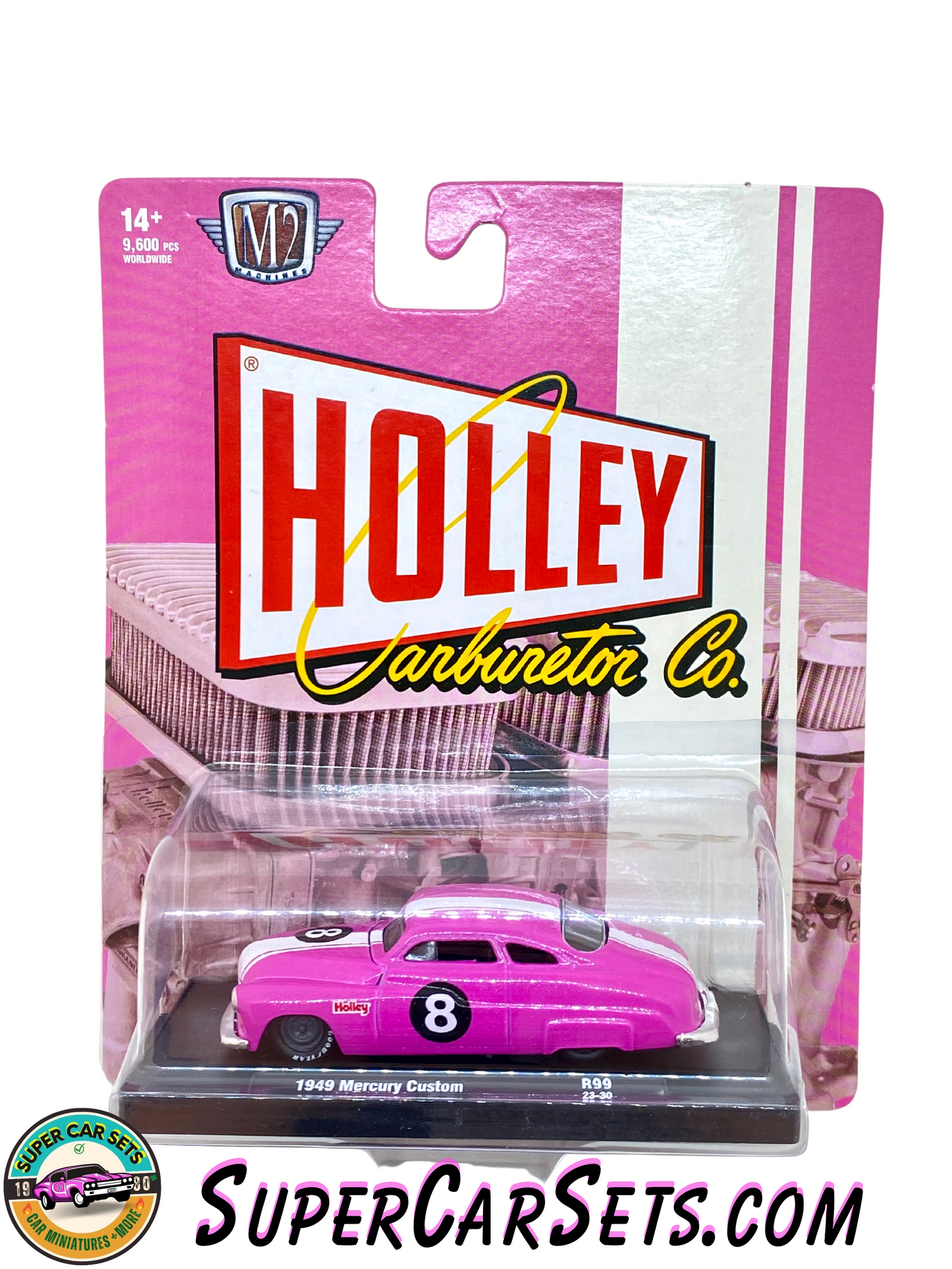 Holley - 1949 Mercury Custom R99 “8” (pink colour) by M2 Machines