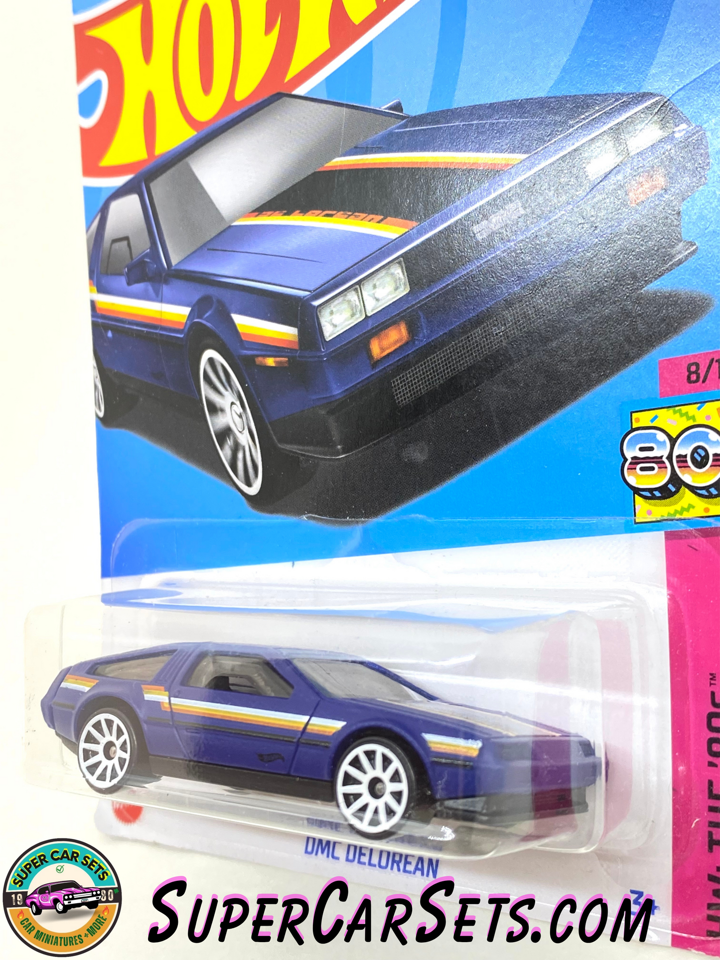 DMC Delorean (dark blue colour) - Hot Wheels HW: The ‘80s - 2023 (8/10) (101/250)