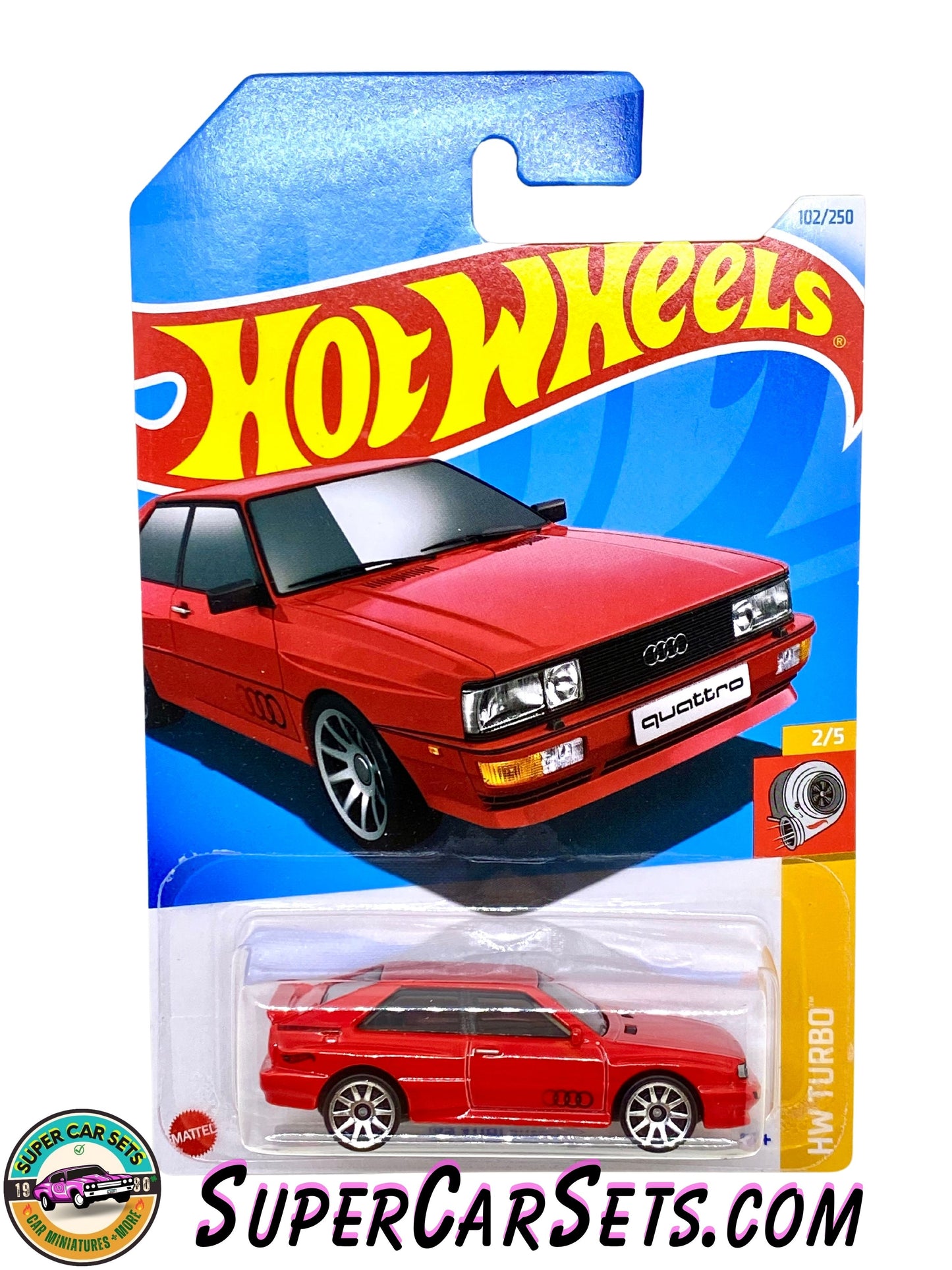 87 Audi Quattro (red colour) - Hot Wheels HW Turbo - 2024 (2/5) (102/250)