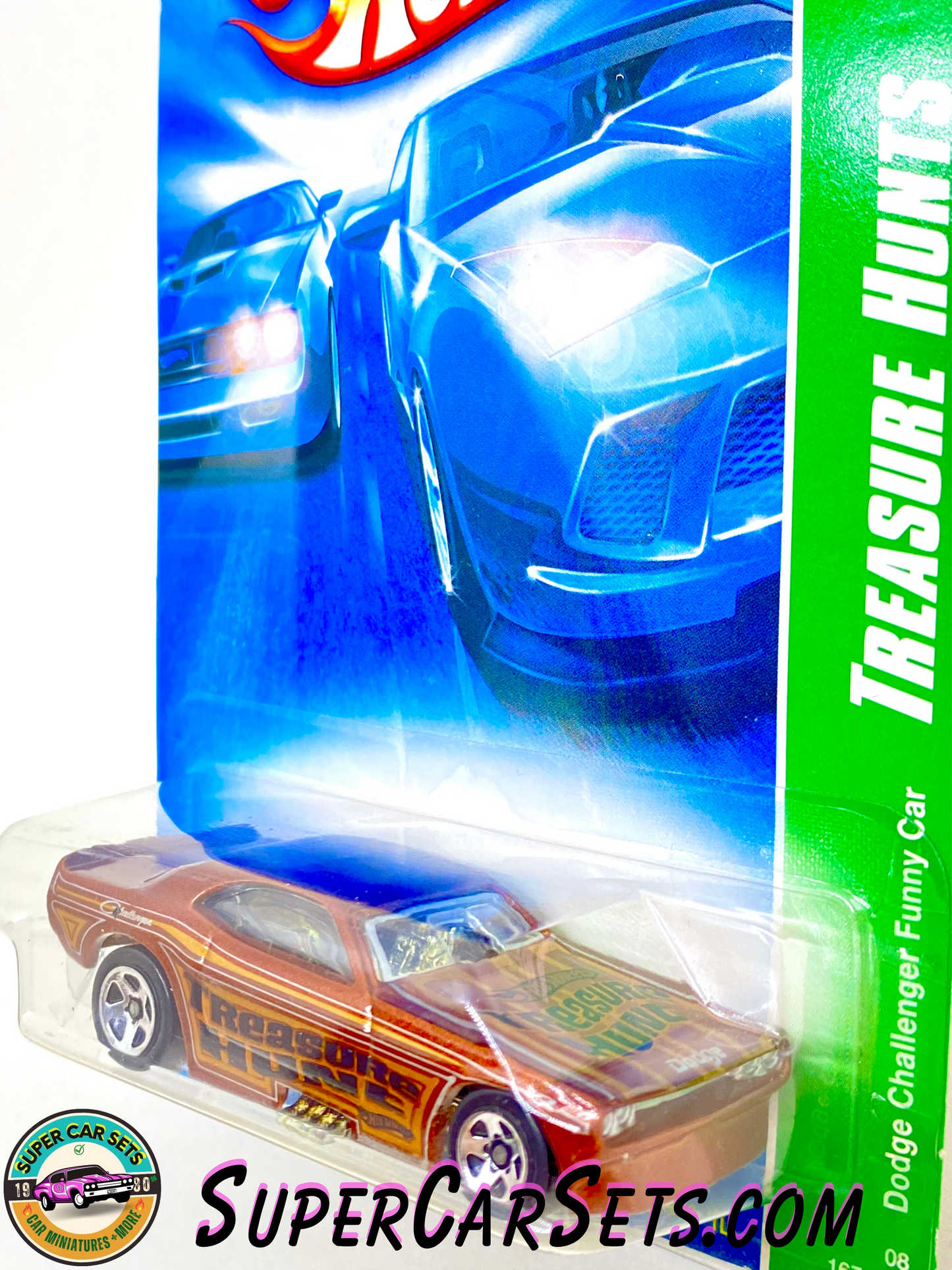 Hot Wheels T-Hunt (Year launched 2008) (07/12) (167/196) Dodge Challenger Funny Car (TREASURE HUNT)