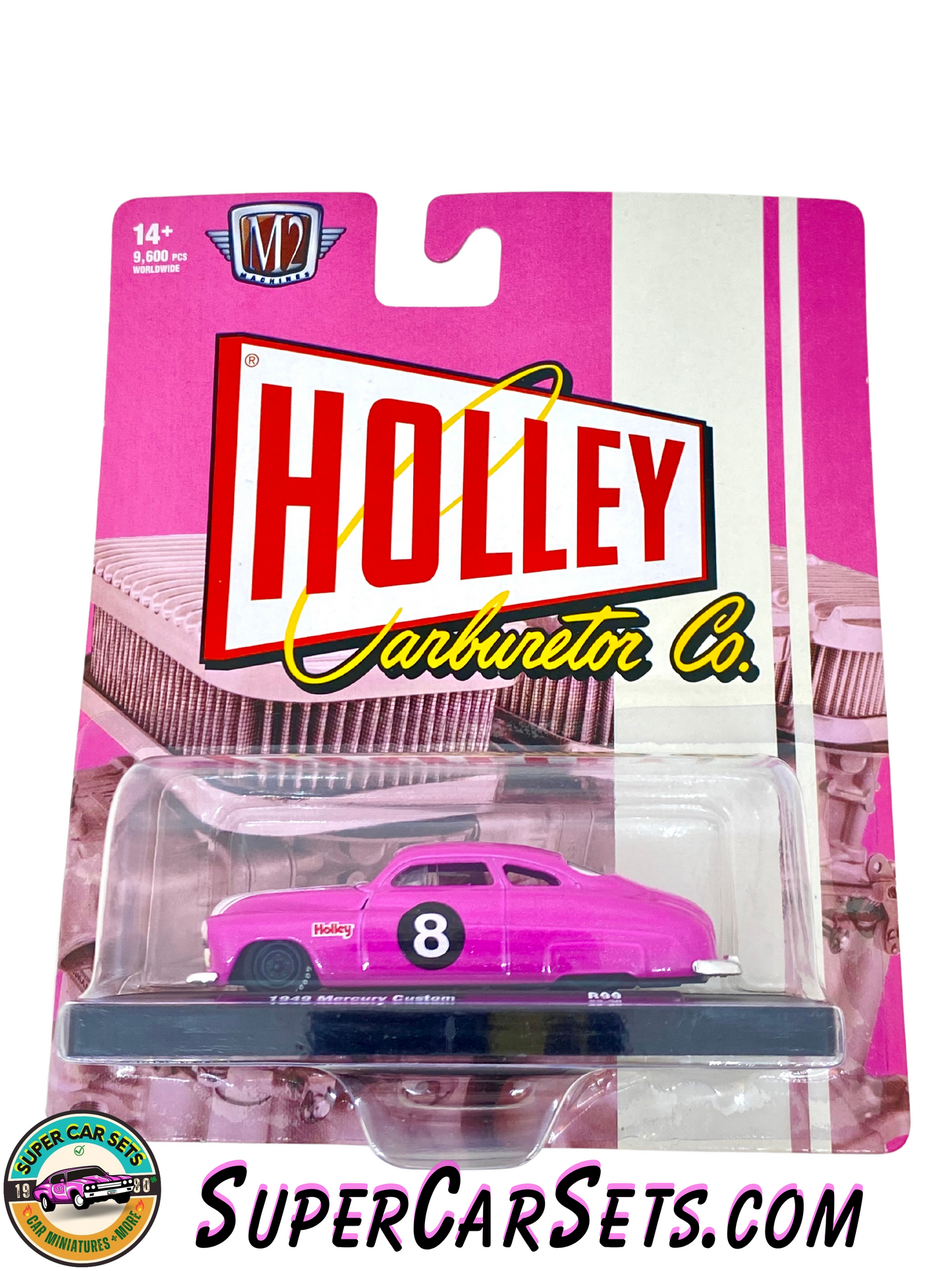 Holley - 1949 Mercury Custom R99 “8” (pink colour) by M2 Machines