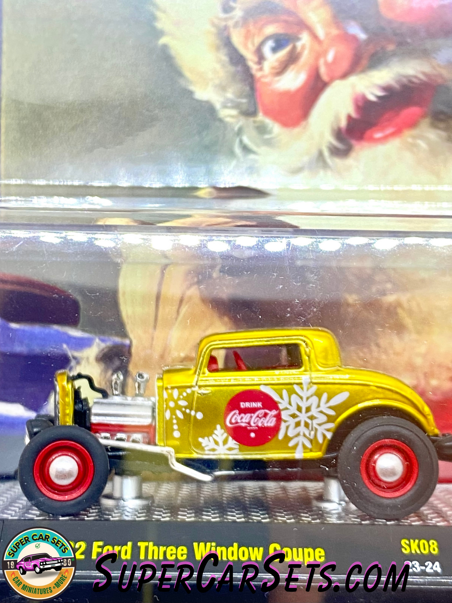 Coca-Cola Christmas 2023 - 1932 Ford Three Window Coupe made by M2 Machines