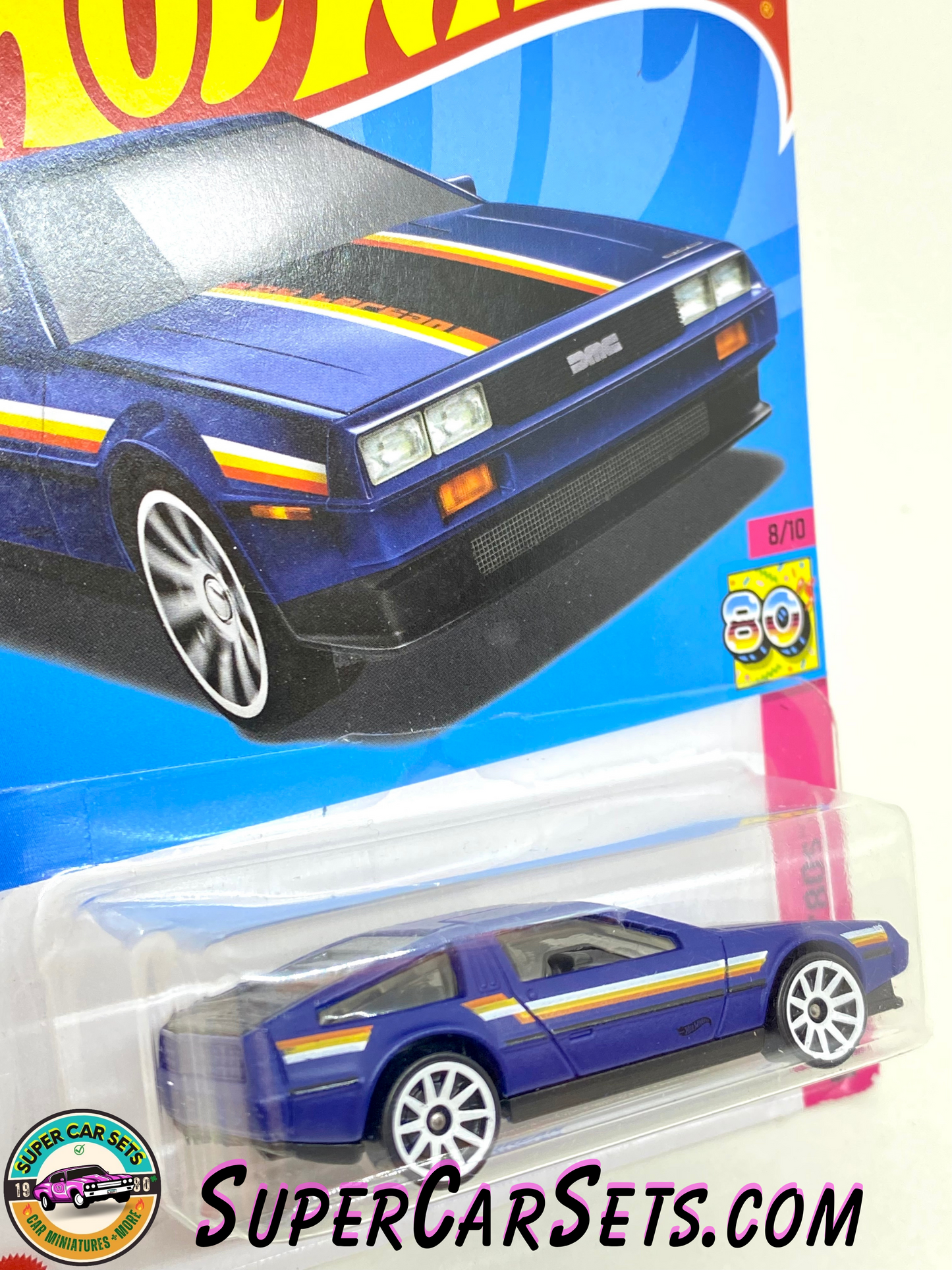 DMC Delorean (dark blue colour) - Hot Wheels HW: The ‘80s - 2023 (8/10) (101/250)