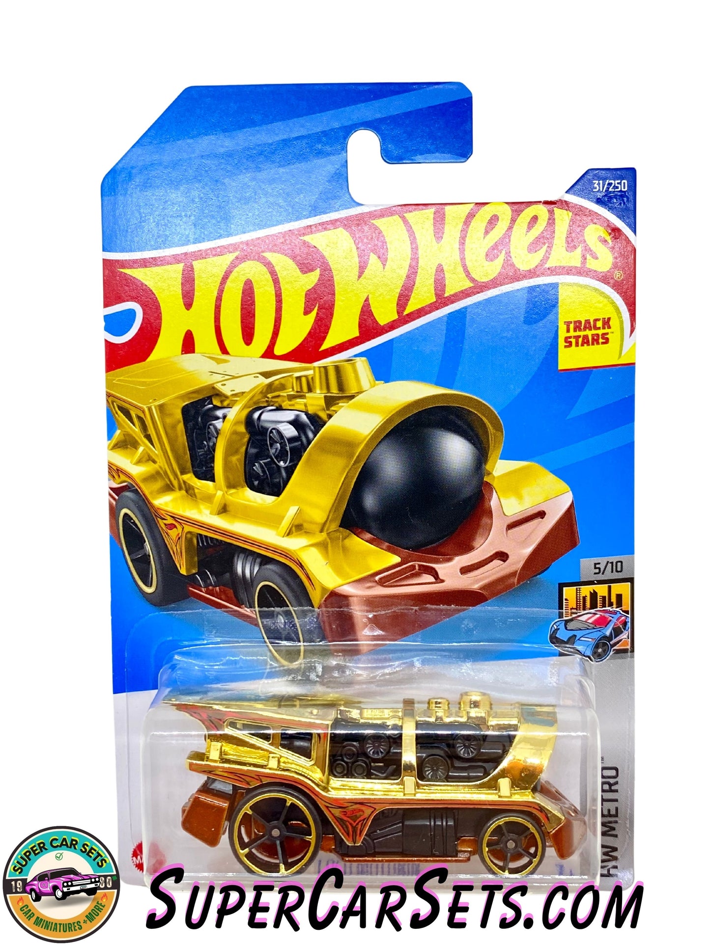 Loco Motorin’ (gold colour) - Hot Wheels HW Metro - 2022 (5/10) (31/250)