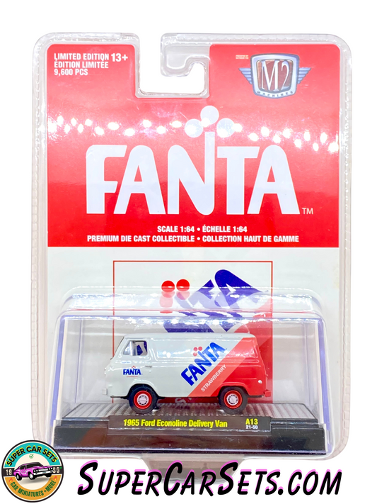 Fanta Strawberry 1965 Ford Econoline Delivery Van by M2 Machines