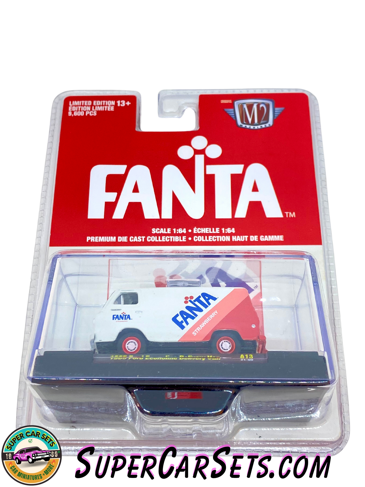 Fanta Strawberry 1965 Ford Econoline Delivery Van by M2 Machines