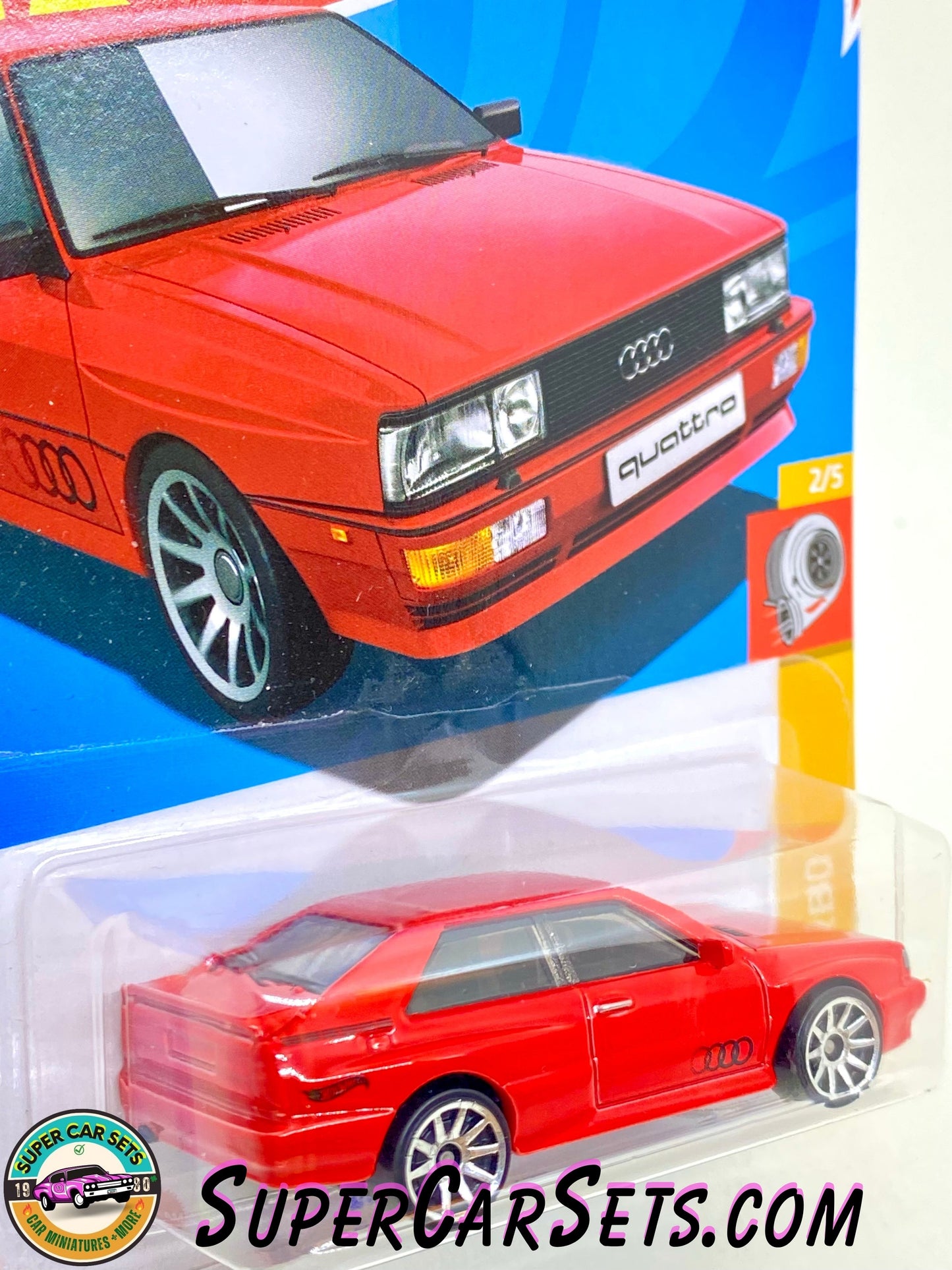 87 Audi Quattro (red colour) - Hot Wheels HW Turbo - 2024 (2/5) (102/250)