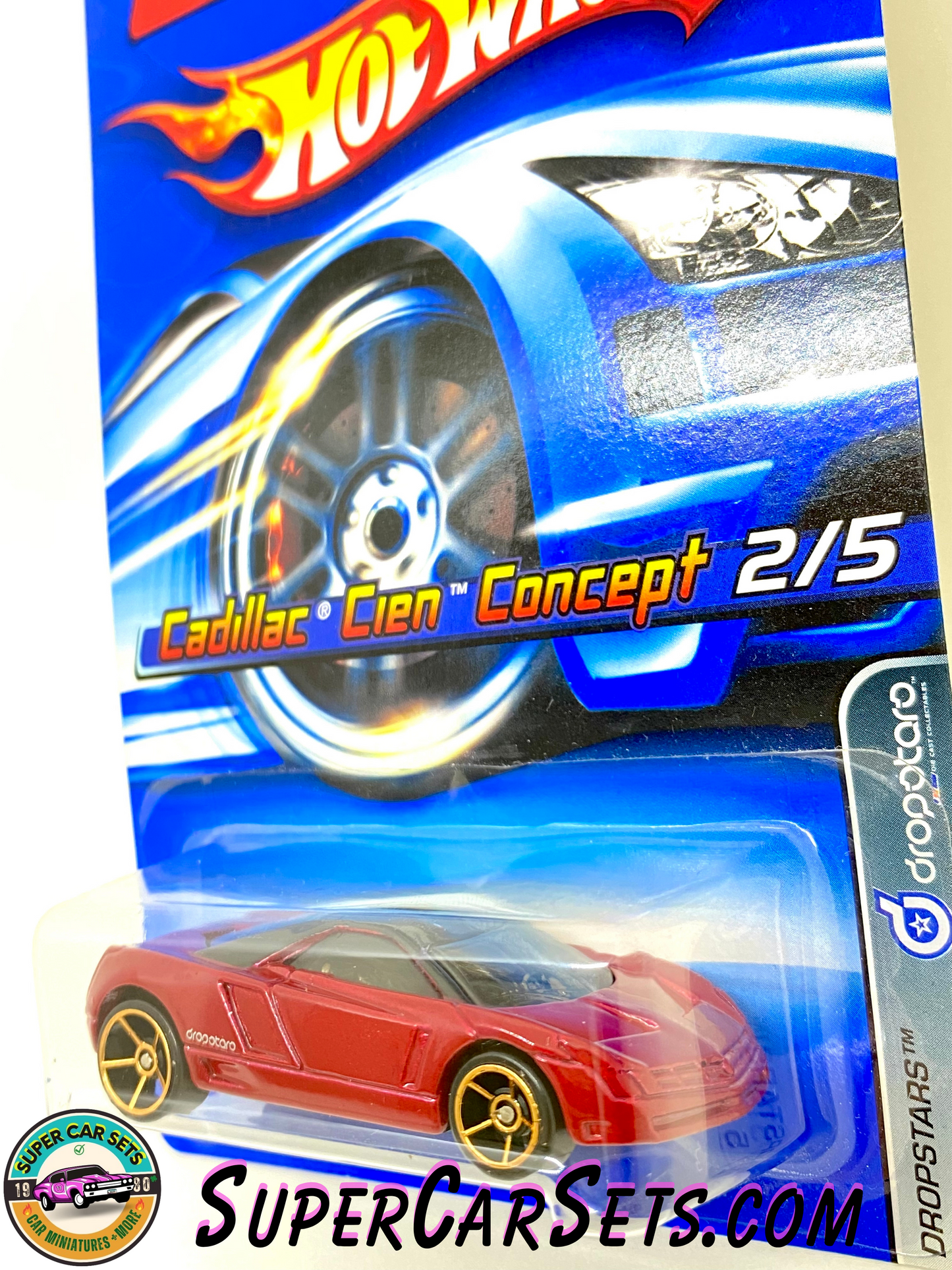 Hot Wheels - (VINTAGE) - Cadillac Cien Concept 2/5 - Dropstars 2/5 (#057) (Year launched 2006)