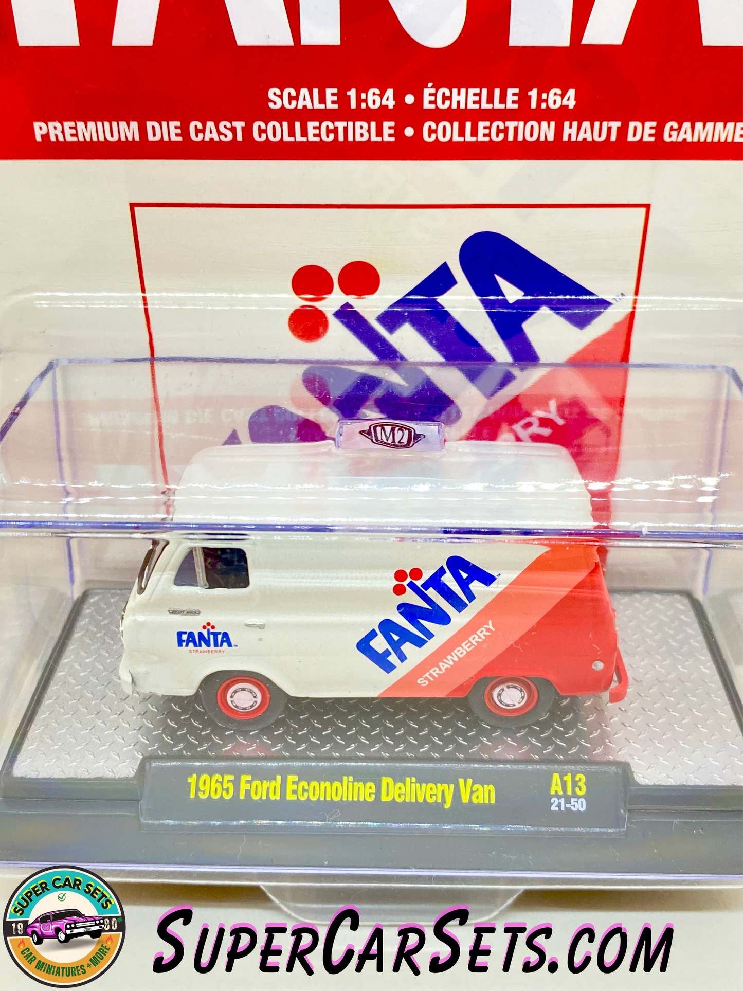 Fanta Strawberry 1965 Ford Econoline Delivery Van by M2 Machines