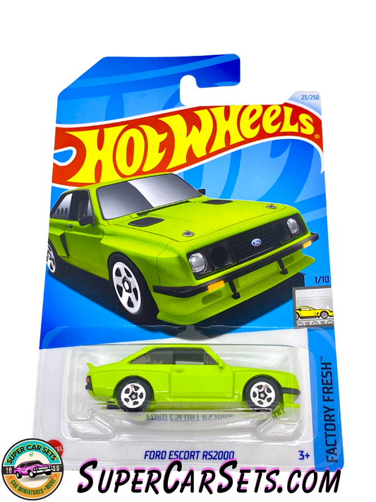 Ford Escort RS2000 (green colour) - Hot Wheels Factory Fresh - 2024 (1/10) (23/250)