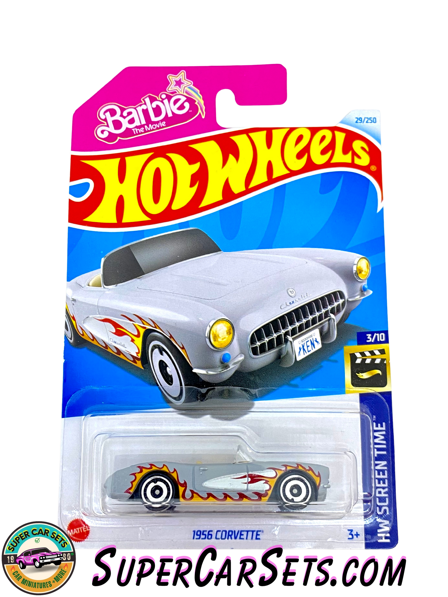 1956 Corvette (Barbie) - Hot Wheels HW Screen Time 2024 (3/10) (29/250)