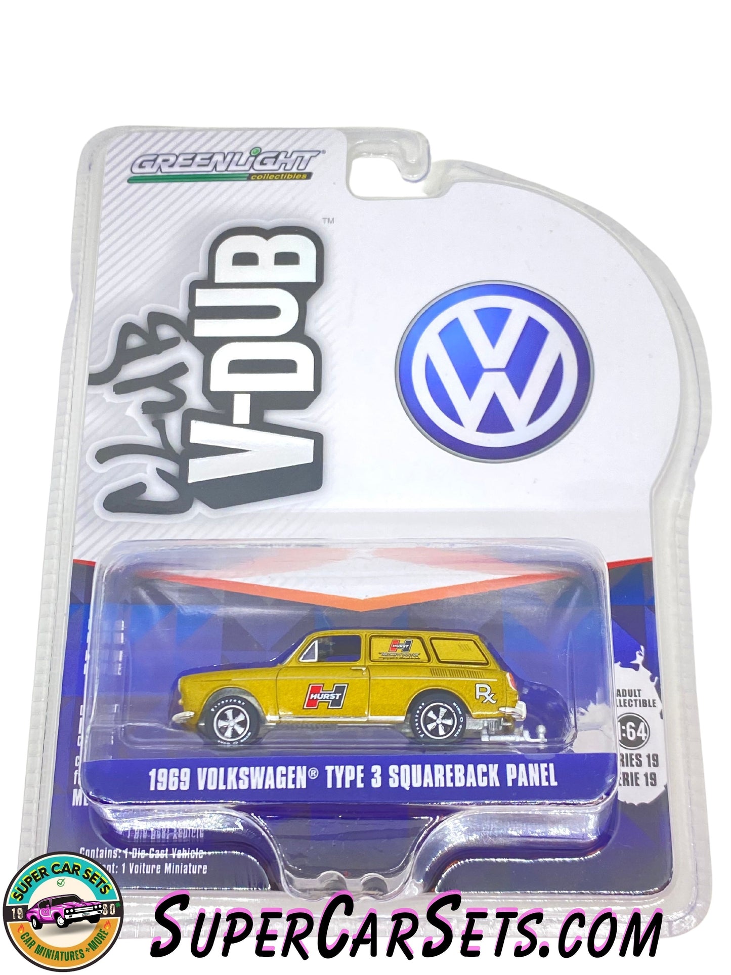 1969 Volkswagen Type 3 Squareback Panel - Club V-Dub - Serie 19 - made by Greenlight Collectables