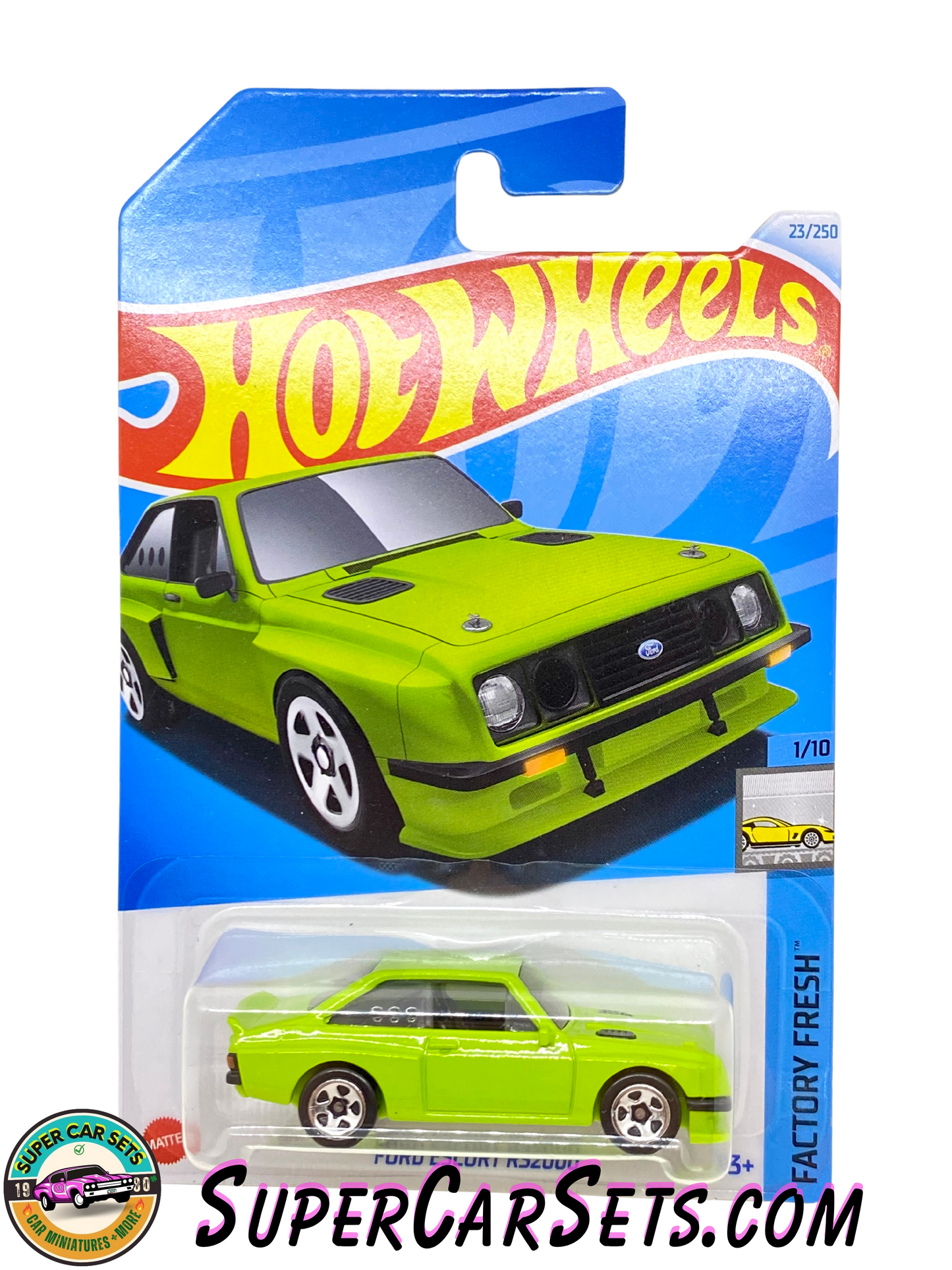 Ford Escort RS2000 (green colour) - Hot Wheels Factory Fresh - 2024 (1/10) (23/250)