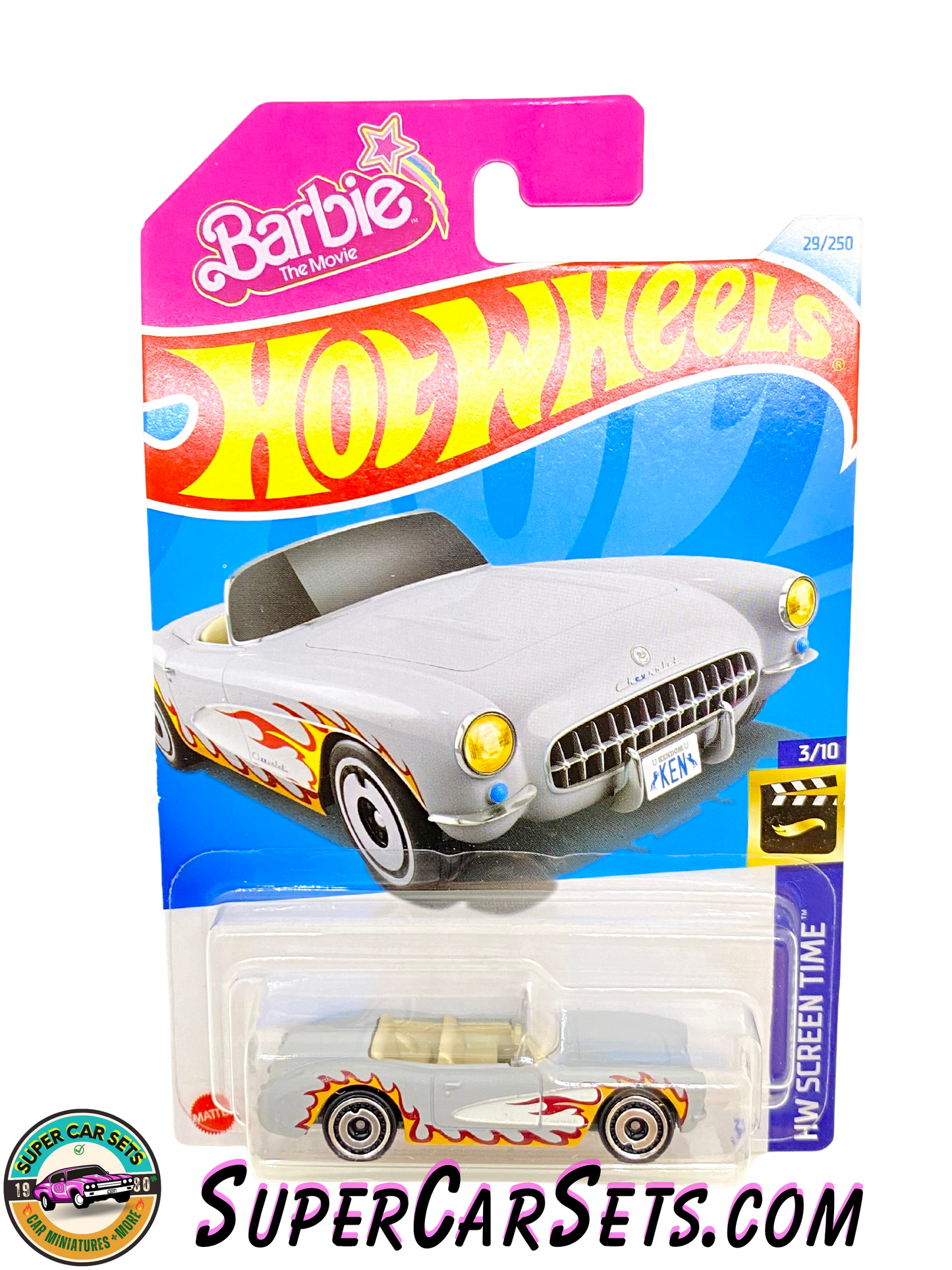 1956 Corvette (Barbie) - Hot Wheels HW Screen Time 2024 (3/10) (29/250)