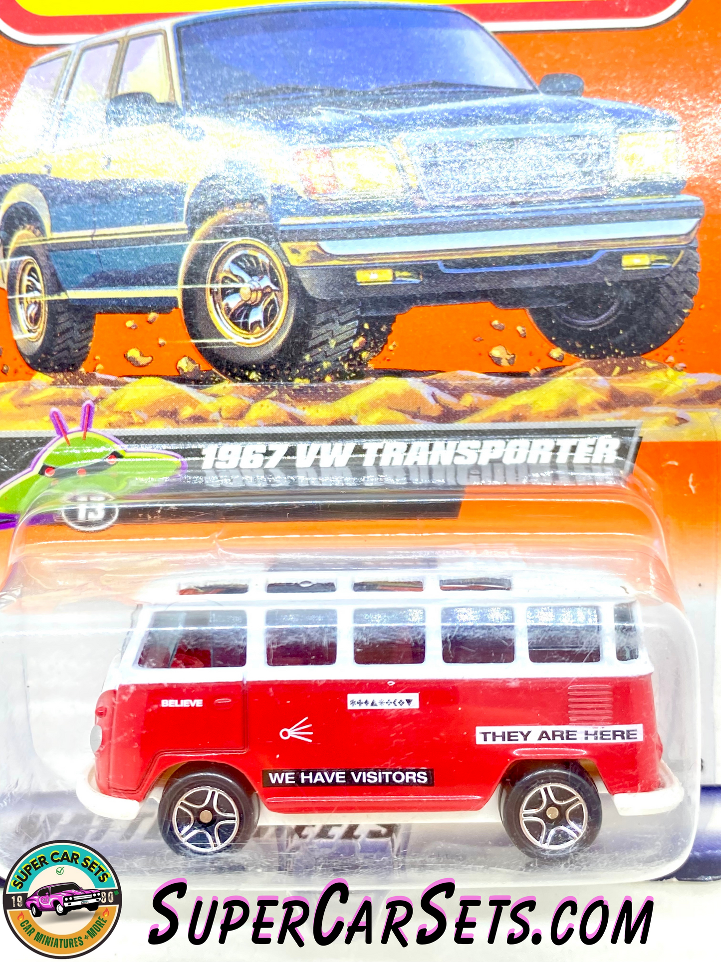 1967 VW Transporter (#64) (36568) (Card aged) (Year launched 1999) - Matchbox