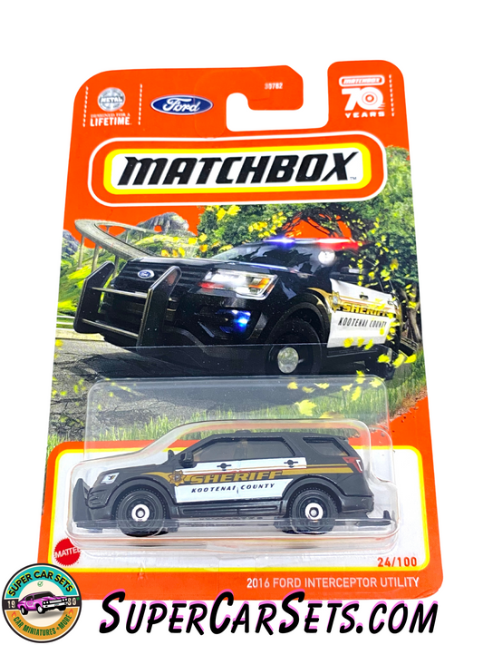 2016 Ford Interceptor Utility (24/100) (Sheriff Kootenai County) (HKX01) - Matchbox