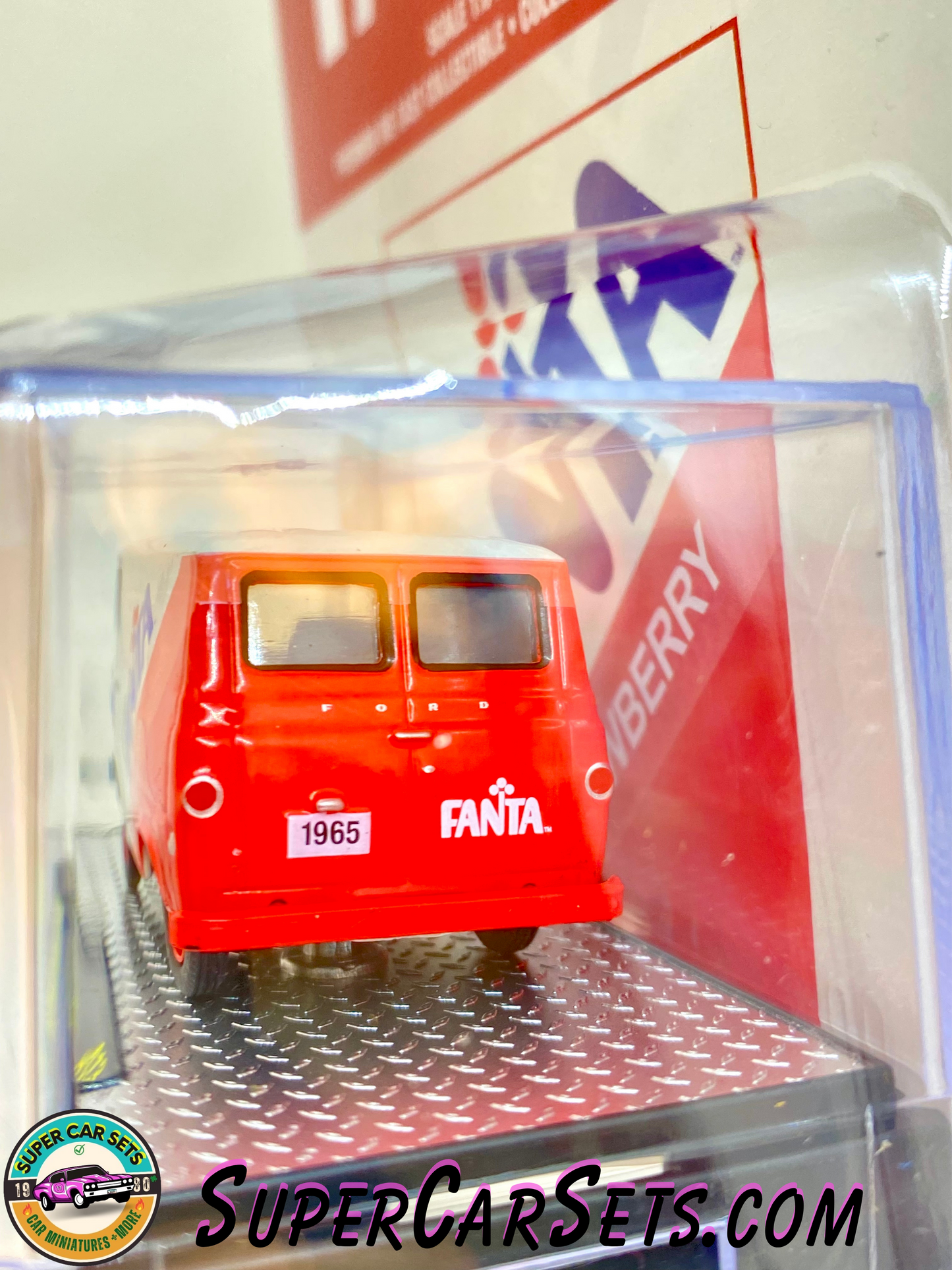 Fanta Strawberry 1965 Ford Econoline Delivery Van by M2 Machines