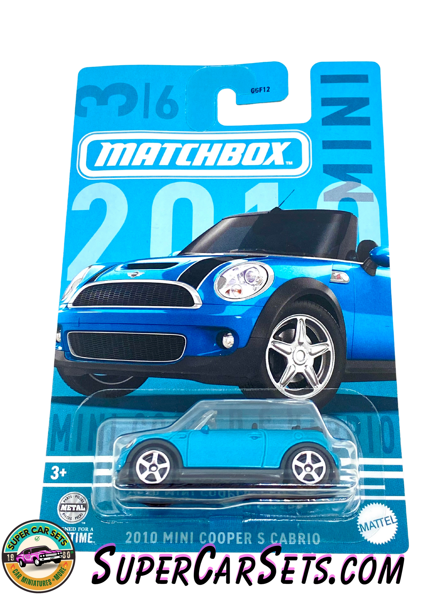 Matchbox - Mini - 2010 Mini Cooper S Cabrio (blue colour)