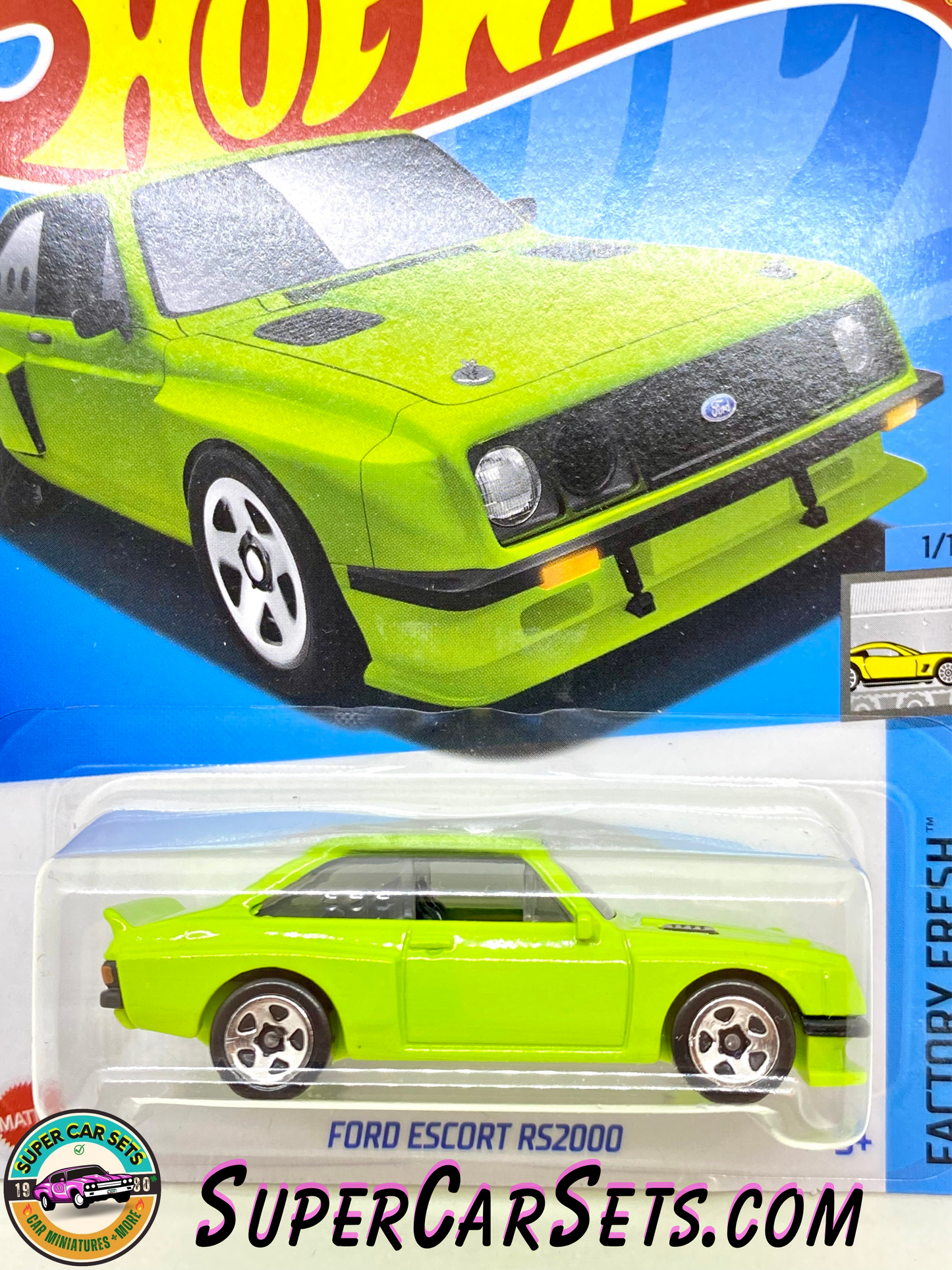 Ford Escort RS2000 (green colour) - Hot Wheels Factory Fresh - 2024 (1/10) (23/250)