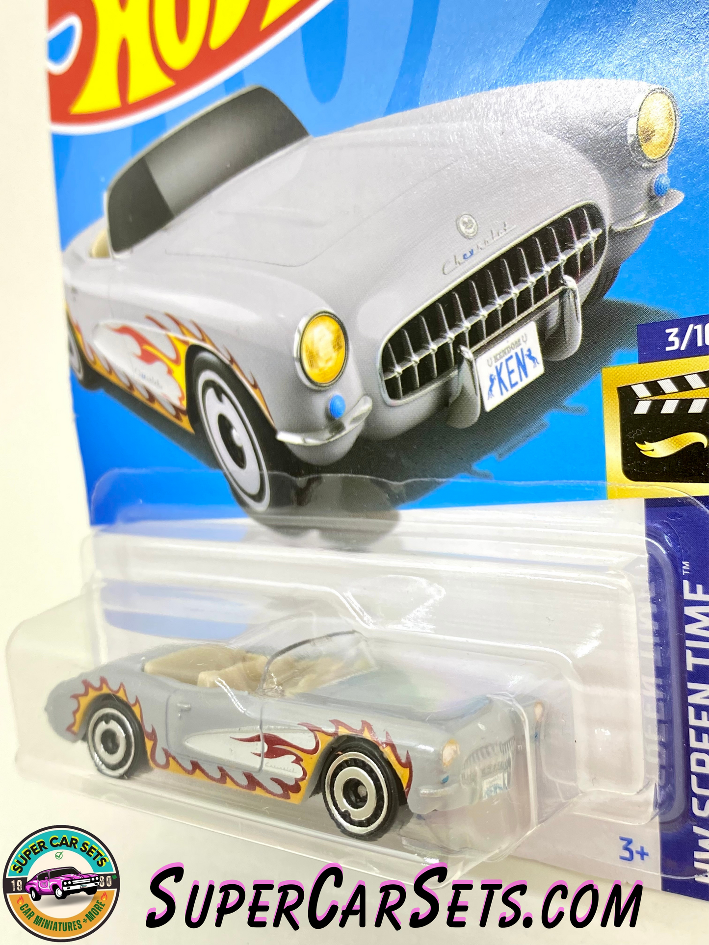 1956 Corvette (Barbie) - Hot Wheels HW Screen Time 2024 (3/10) (29/250)