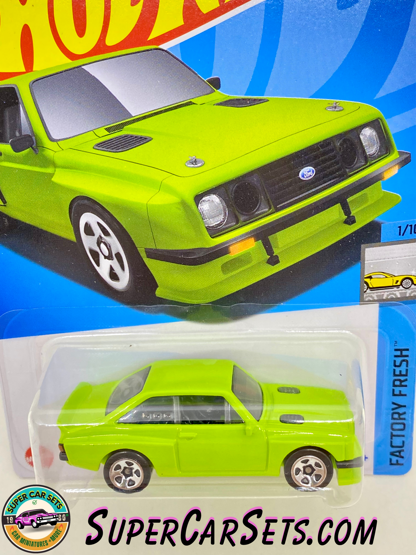 Ford Escort RS2000 (green colour) - Hot Wheels Factory Fresh - 2024 (1/10) (23/250)