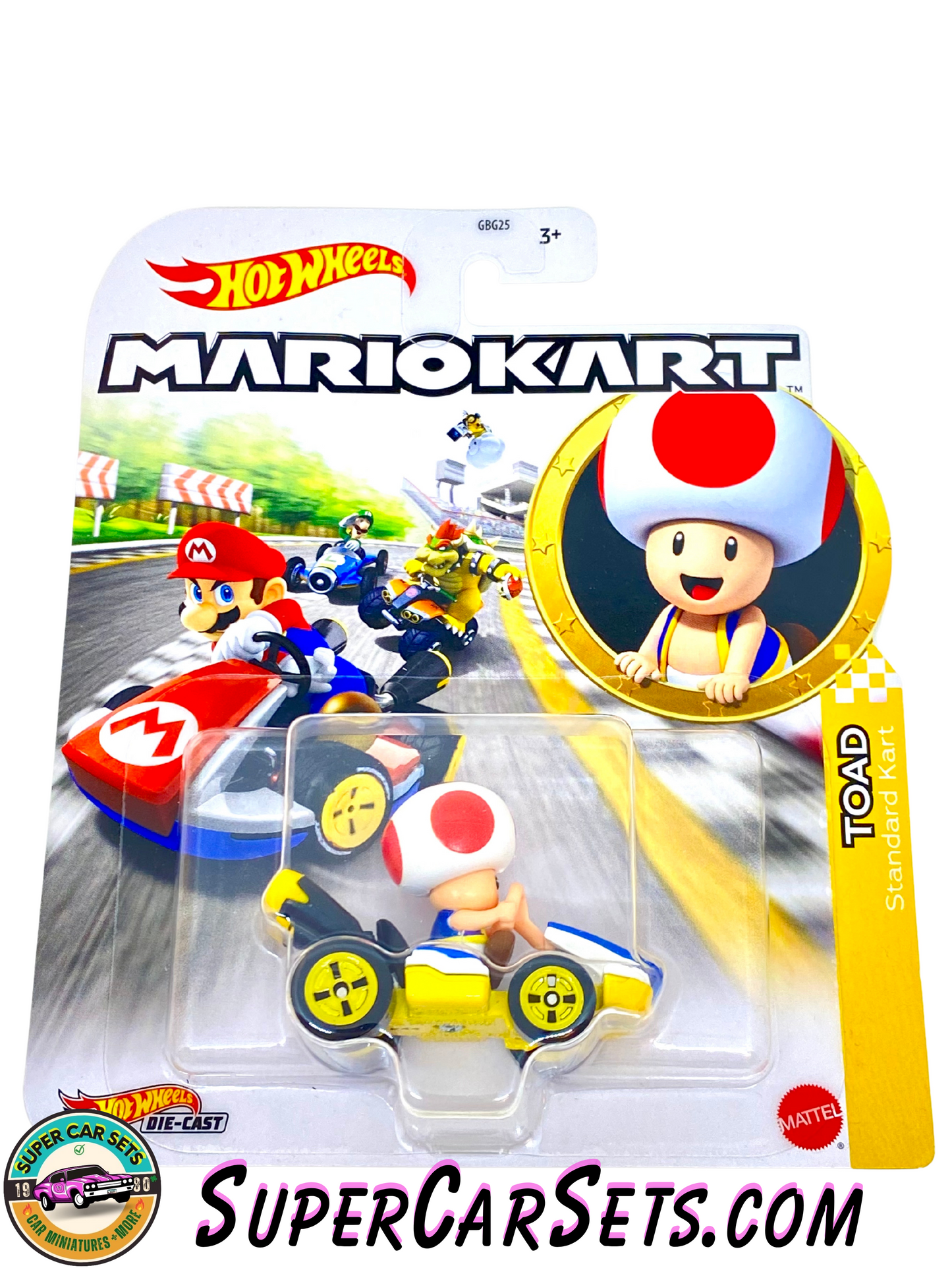 Toad - Standard Kart - Mario Kart Hot Wheels