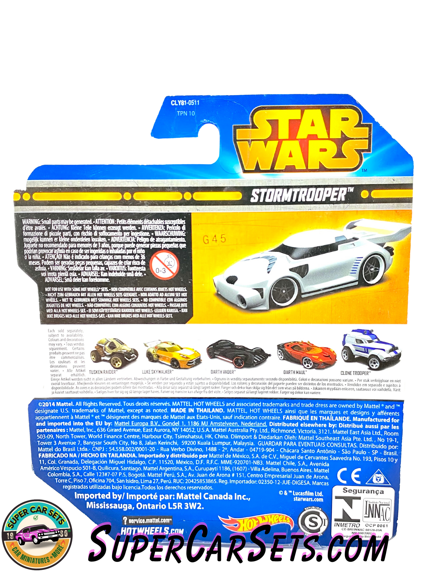 Star Wars (#8) Stormtrooper - Hot Wheels