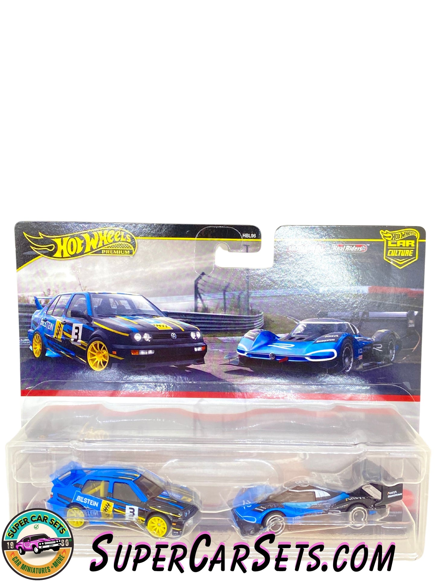 2-Cars-Pack - Volkswagen Jetta MK3 + Volkswagen ID R - Hot Wheels Premium Car Culture