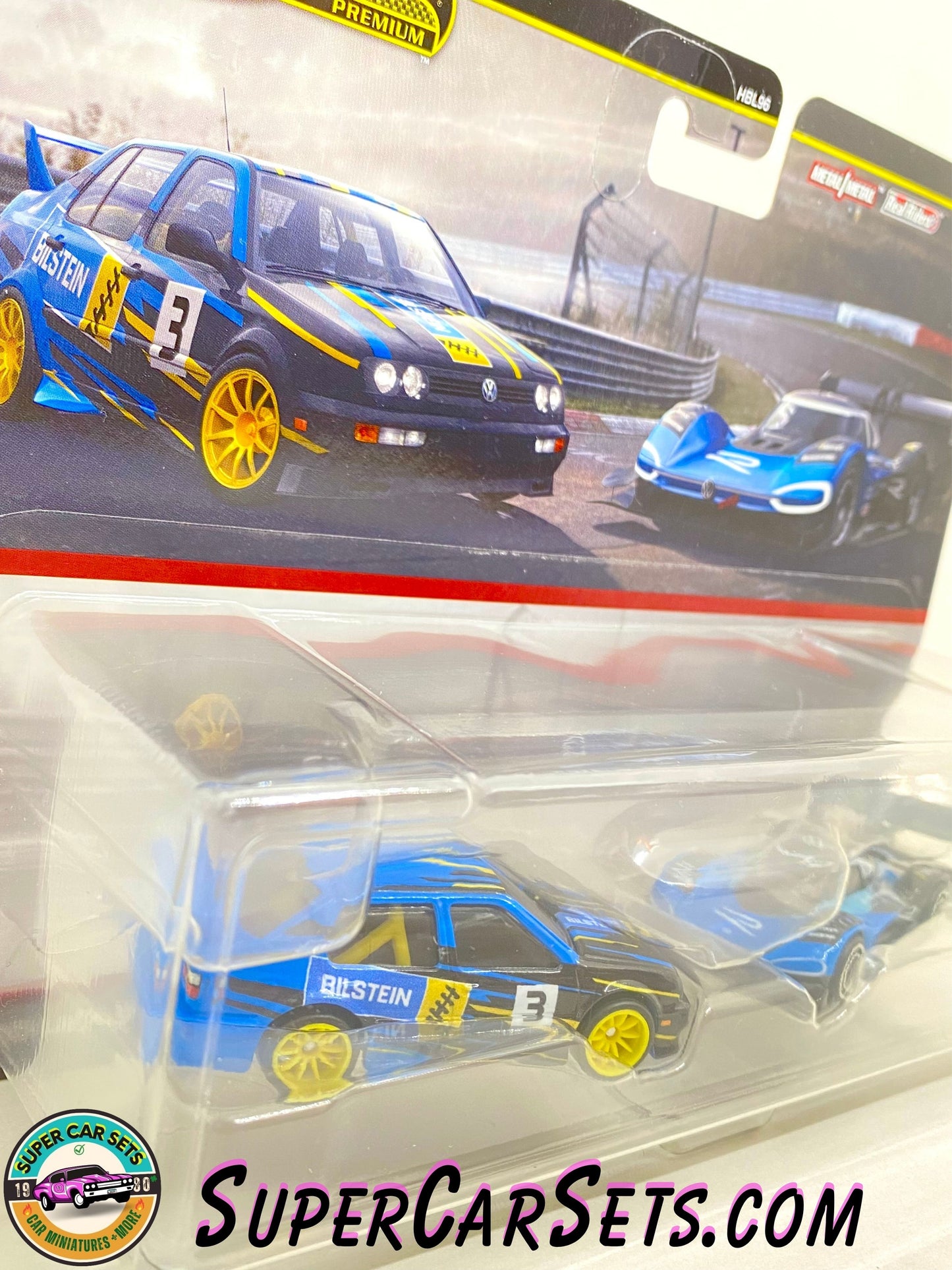 2-Cars-Pack - Volkswagen Jetta MK3 + Volkswagen ID R - Hot Wheels Premium Car Culture