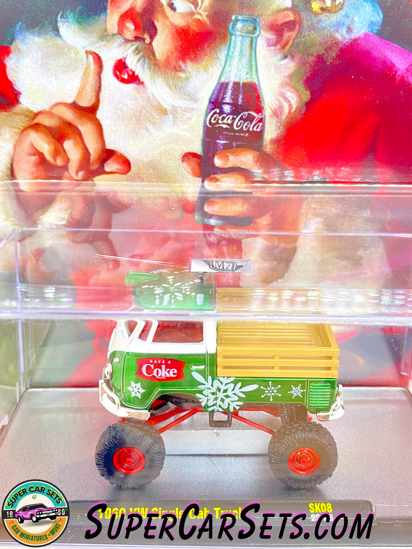 Coca-Cola Christmas 2023 - 1960 VW Single Cab Truck made by M2 Machines