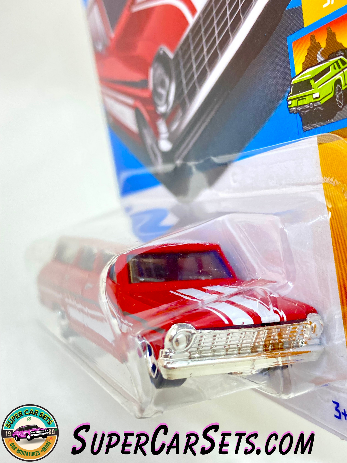 64 Chevy Nova Wagon (red colour) - Hot Wheels HW Wagons - 2023 (3/5) (222/250)