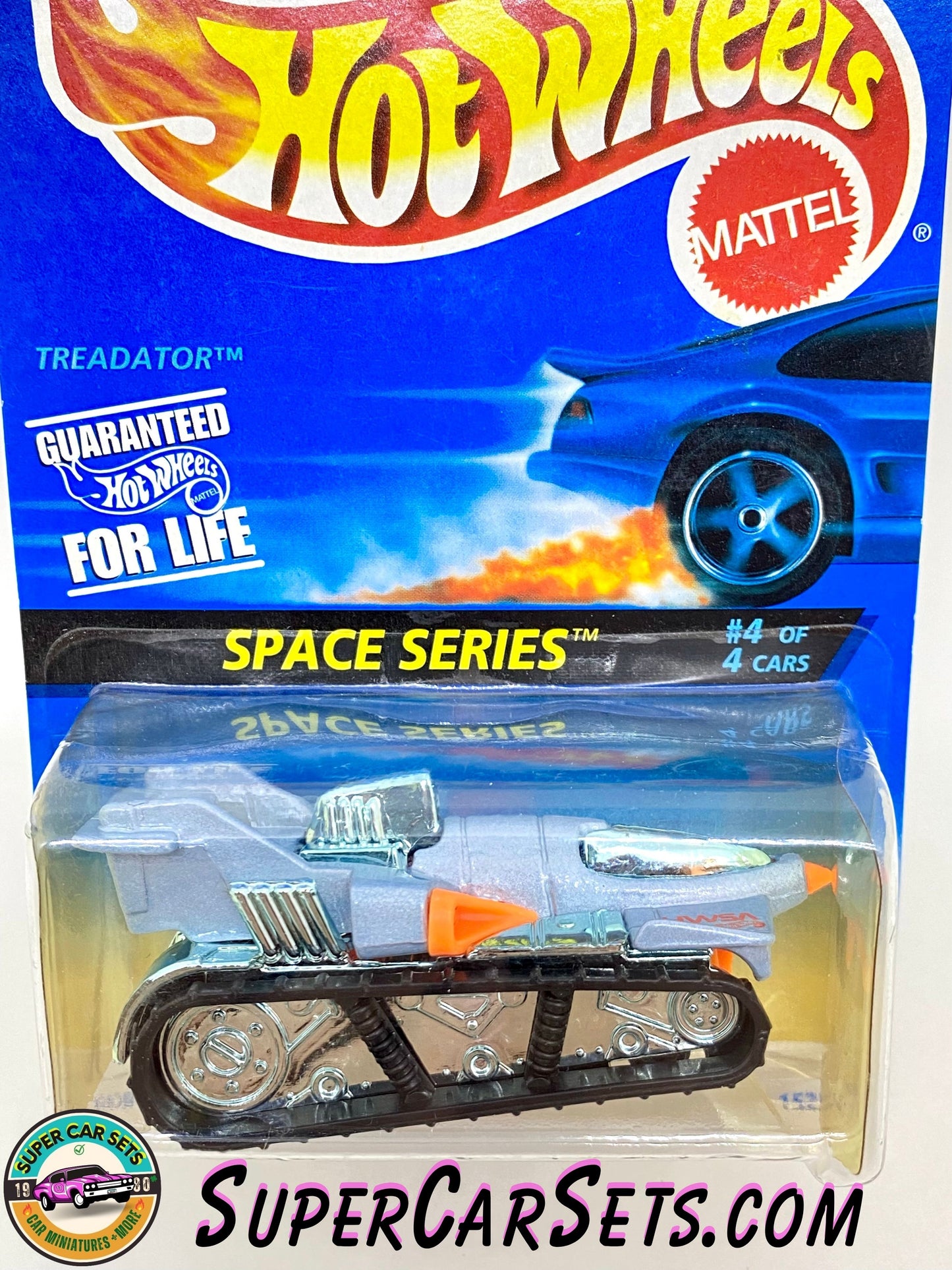 Hot Wheels (VINTAGE) (Year launched 1996) - Space Series (4/4) Robot Driver! (#15231) (Card slightly damaged)