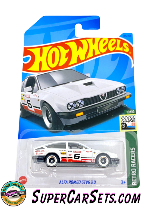 Alfa Romeo GTV6 3.0 (white colour) - Hot Wheels Retro Racers 2023 (10/10) (185/250)