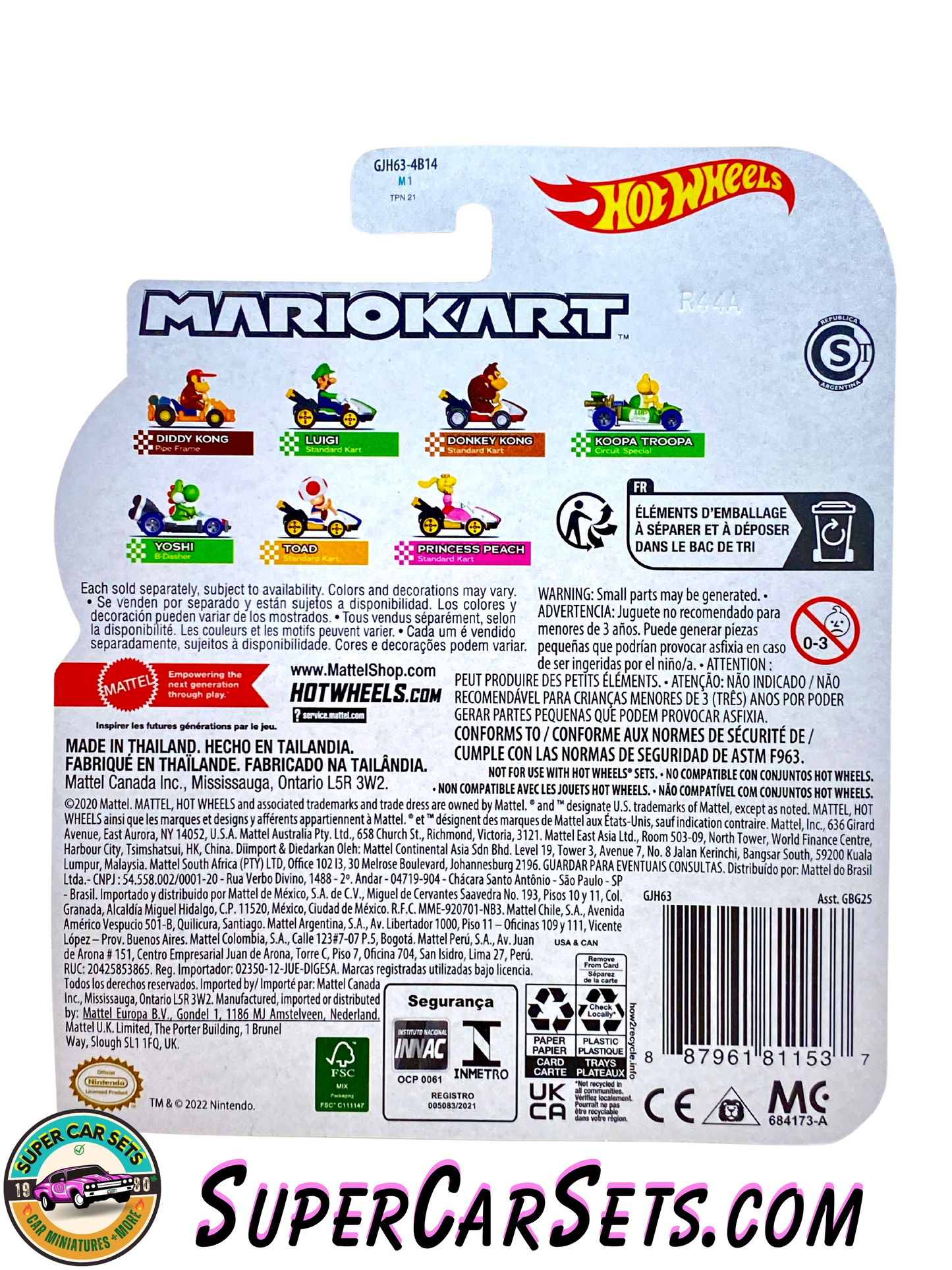 Toad - Standard Kart - Mario Kart Hot Wheels