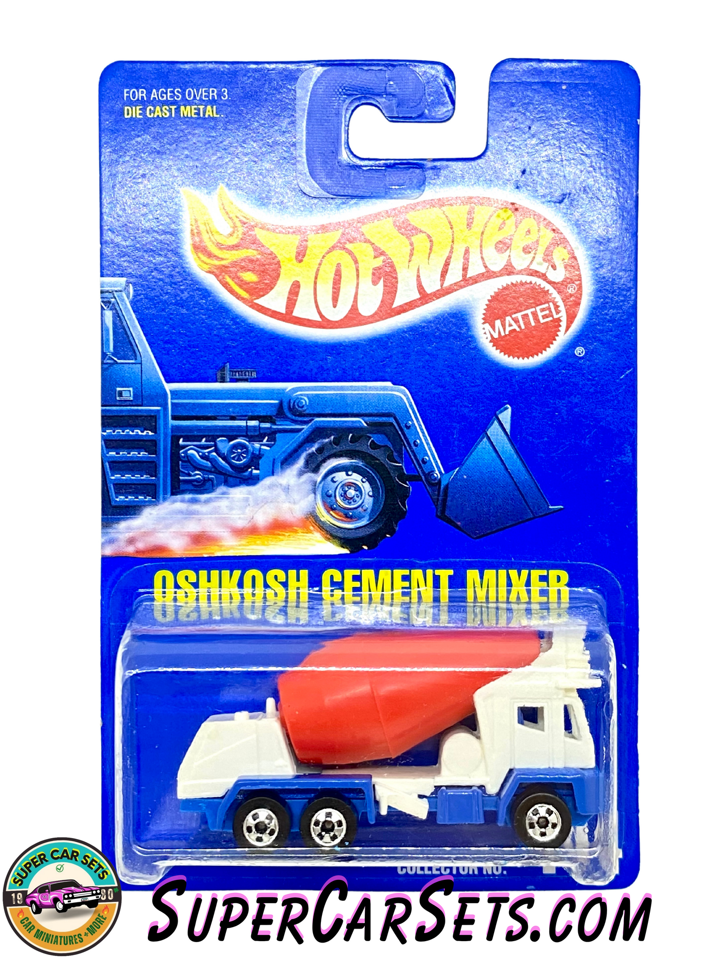 Hot Wheels (VINTAGE) (Year launched 1992) - Oshkosh Cement Mixer (#144) (#2074)