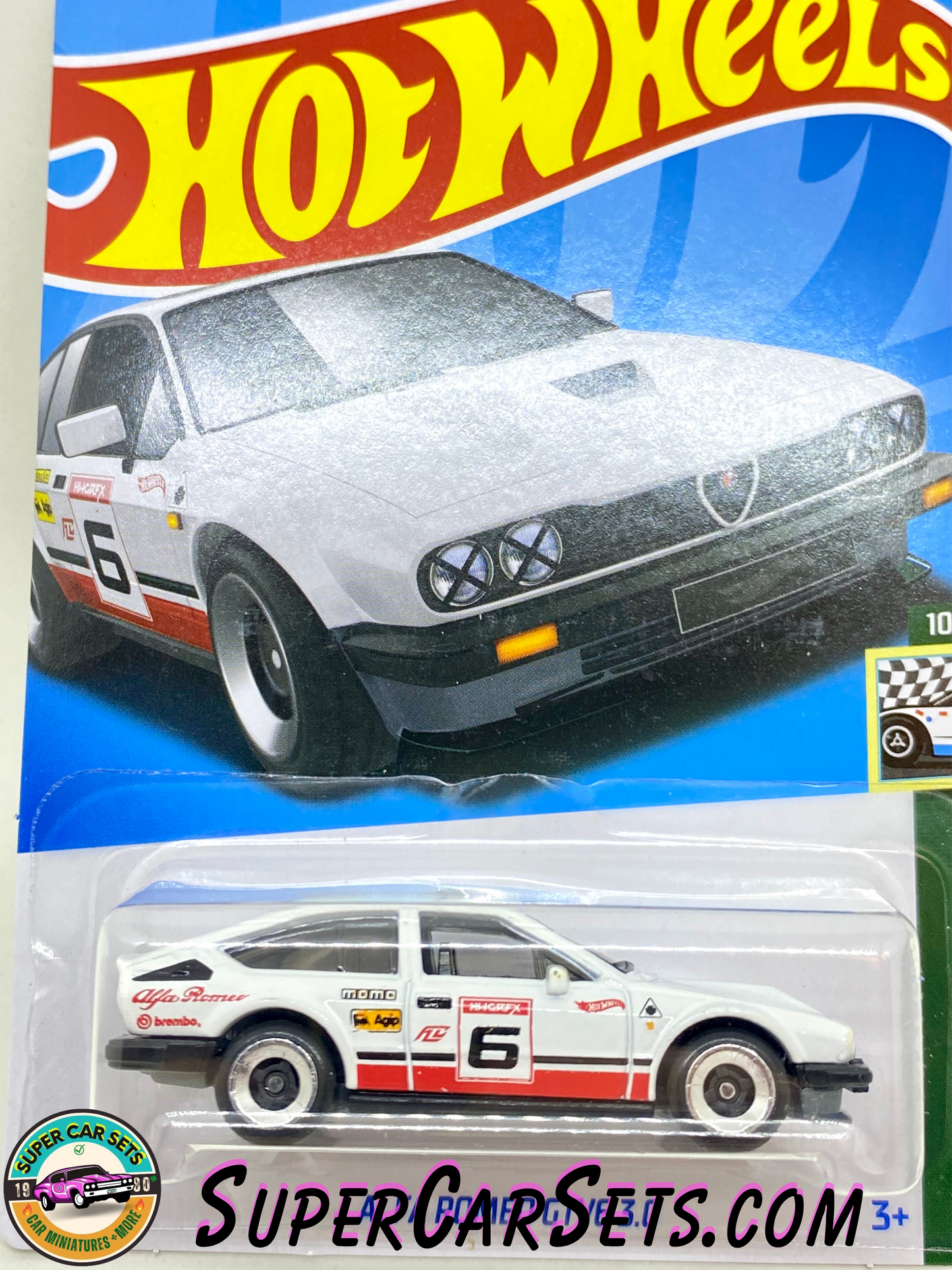 Alfa Romeo GTV6 3.0 (white colour) - Hot Wheels Retro Racers 2023 (10/10) (185/250)