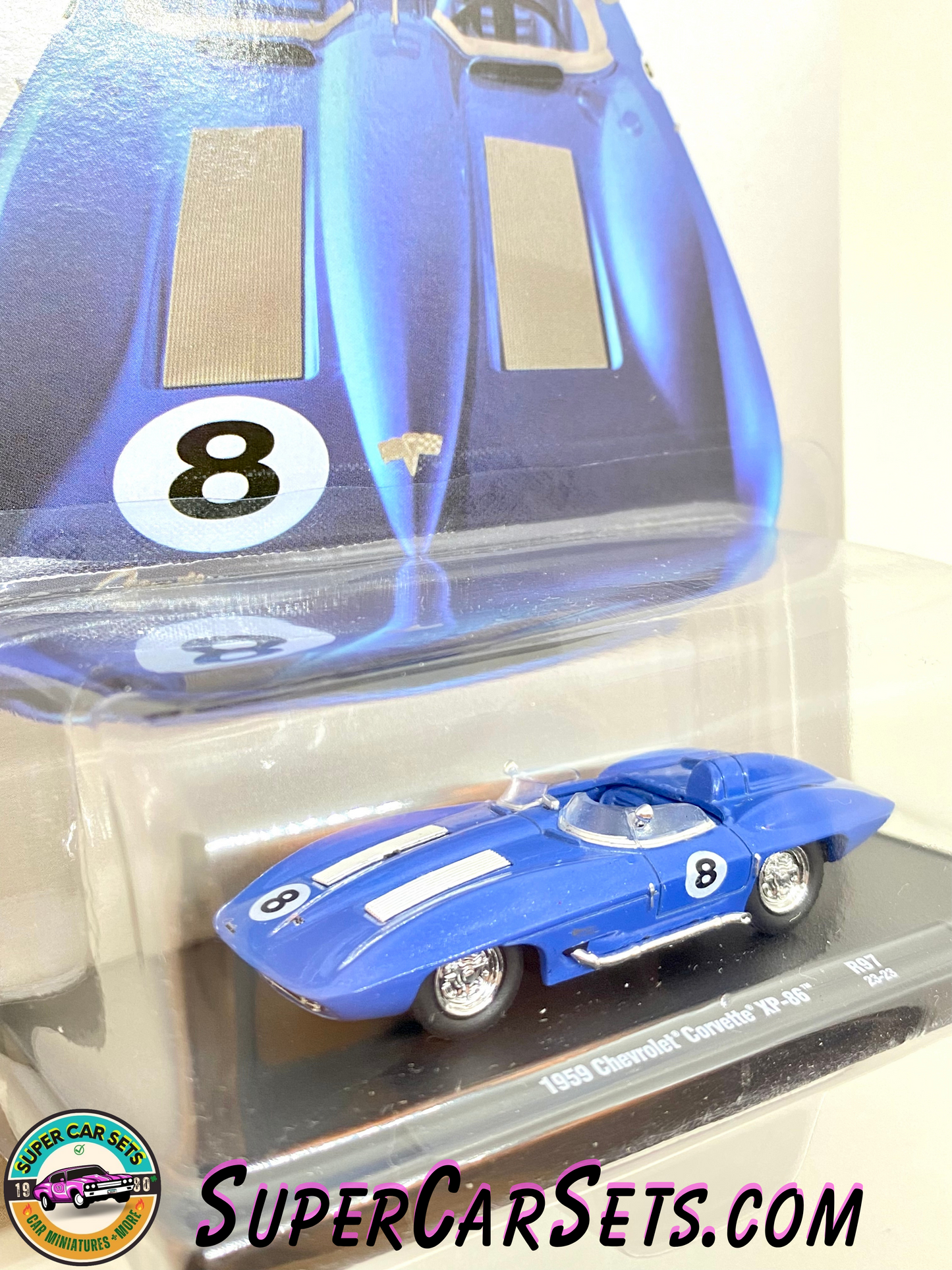 1959 Chevrolet Corvette XP-86 (#8 blue colour) by M2 Machines